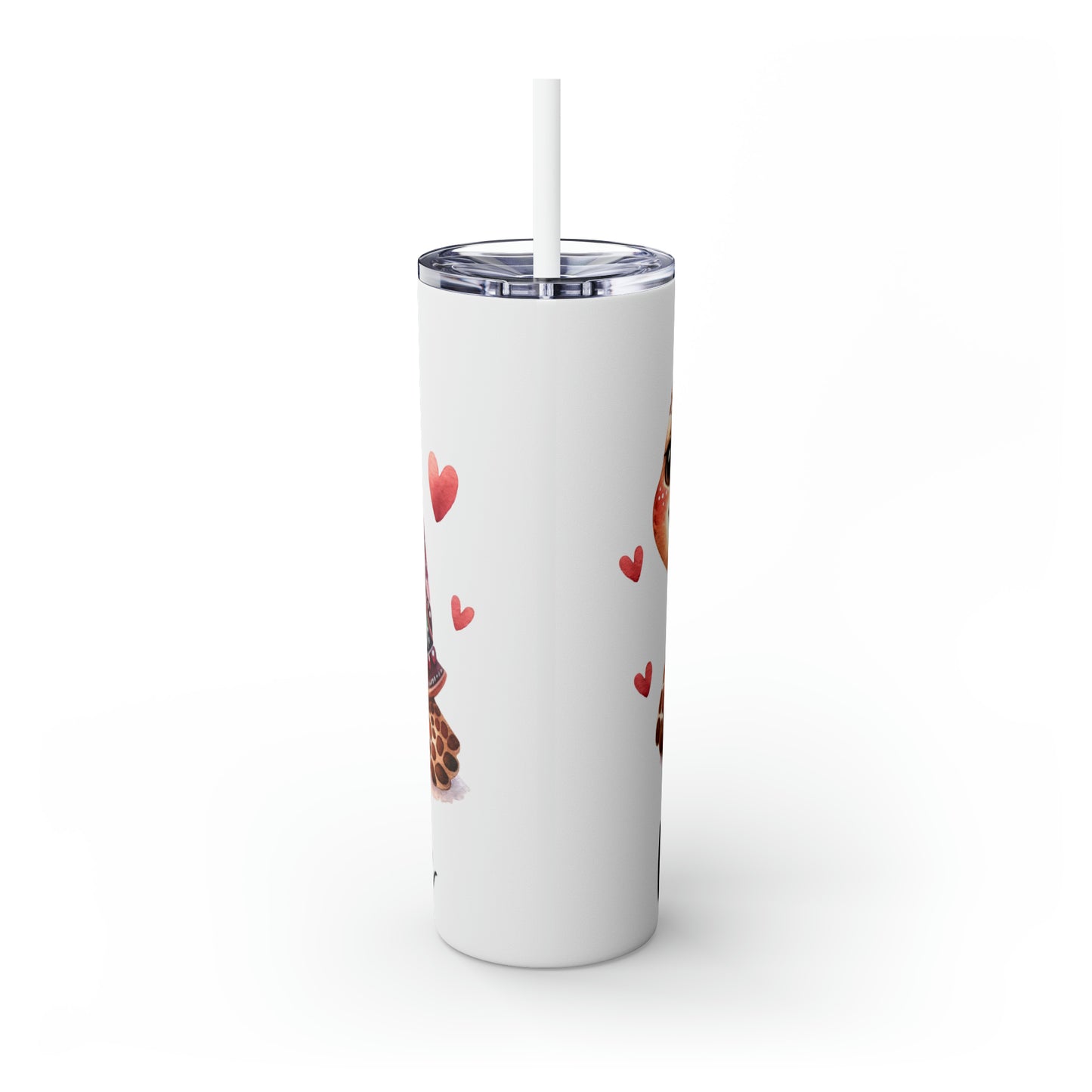 Skinny Tumbler with Straw, 20oz Turtle, awd-424