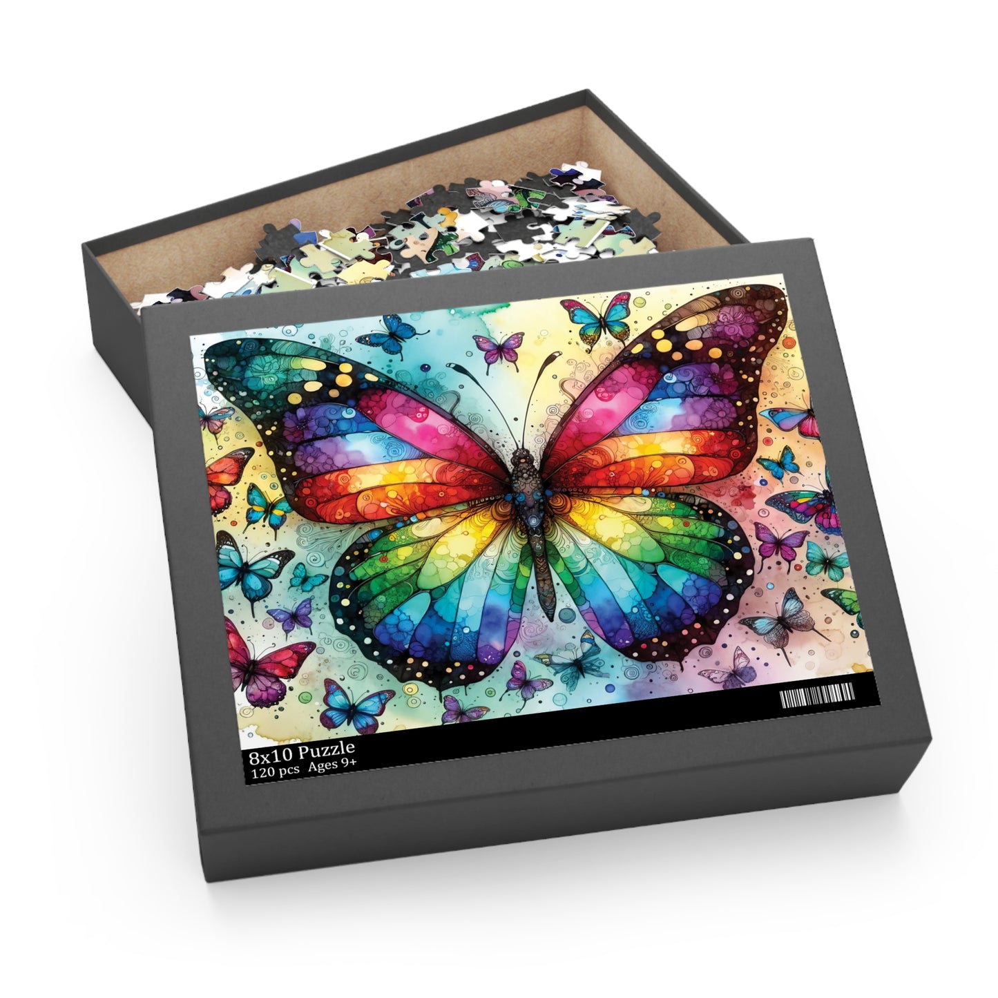 Personalised/Non-Personalised Puzzle, Butterfly (120, 252, 500-Piece)