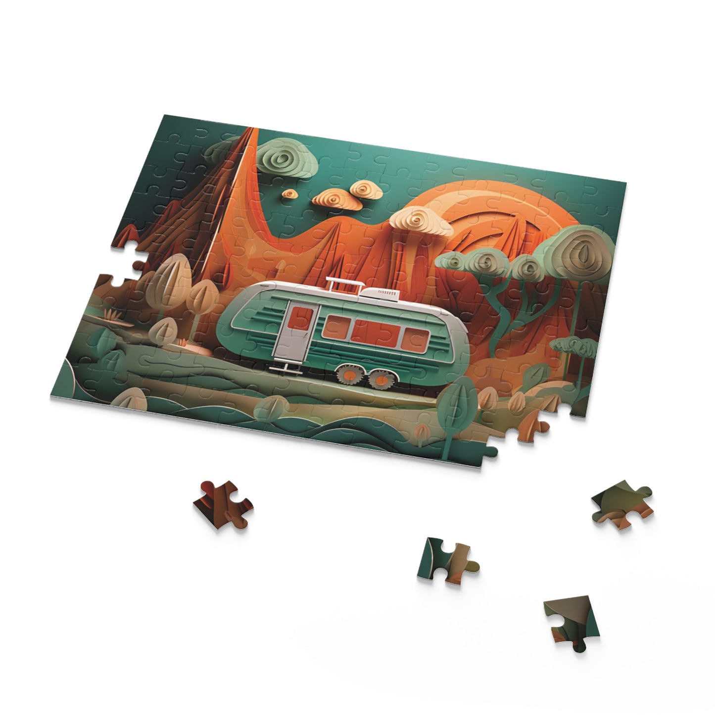 Puzzle, Camping, Caravan (120, 252, 500-Piece) awd-560