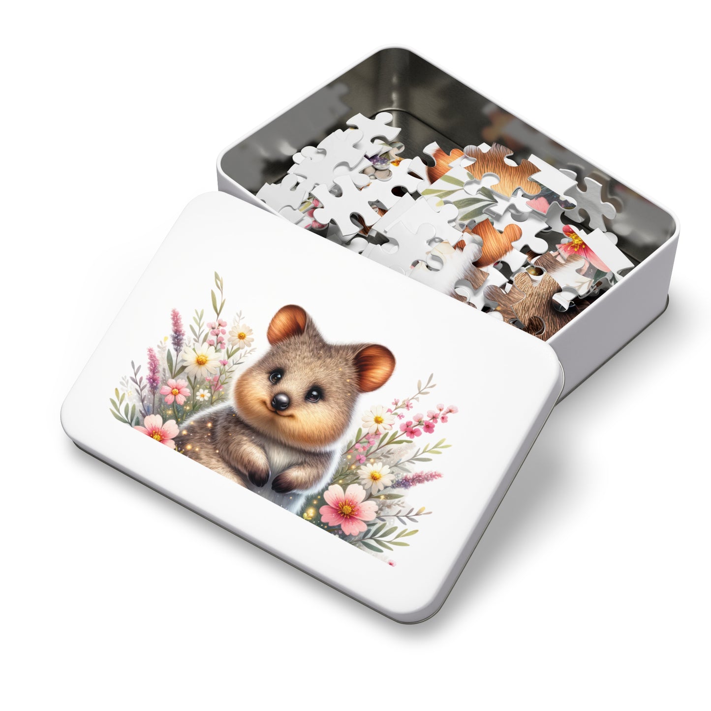 Jigsaw Puzzle in Tin, Australian Animals, Quokka, Personalised/Non-Personalised awd-1332 (30, 110, 252, 500,1000-Piece)