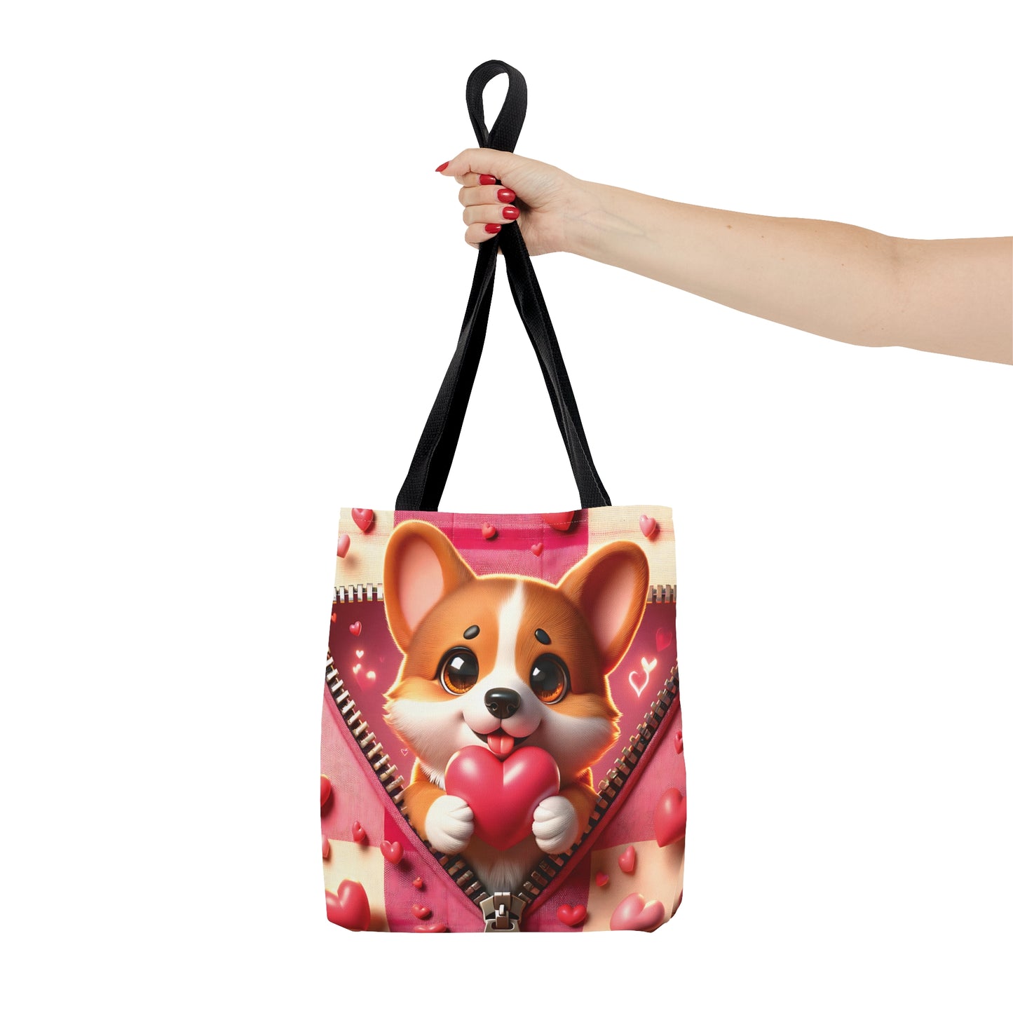 Tote Bag, Cute Dog, Personalised/Non-Personalised Tote bag