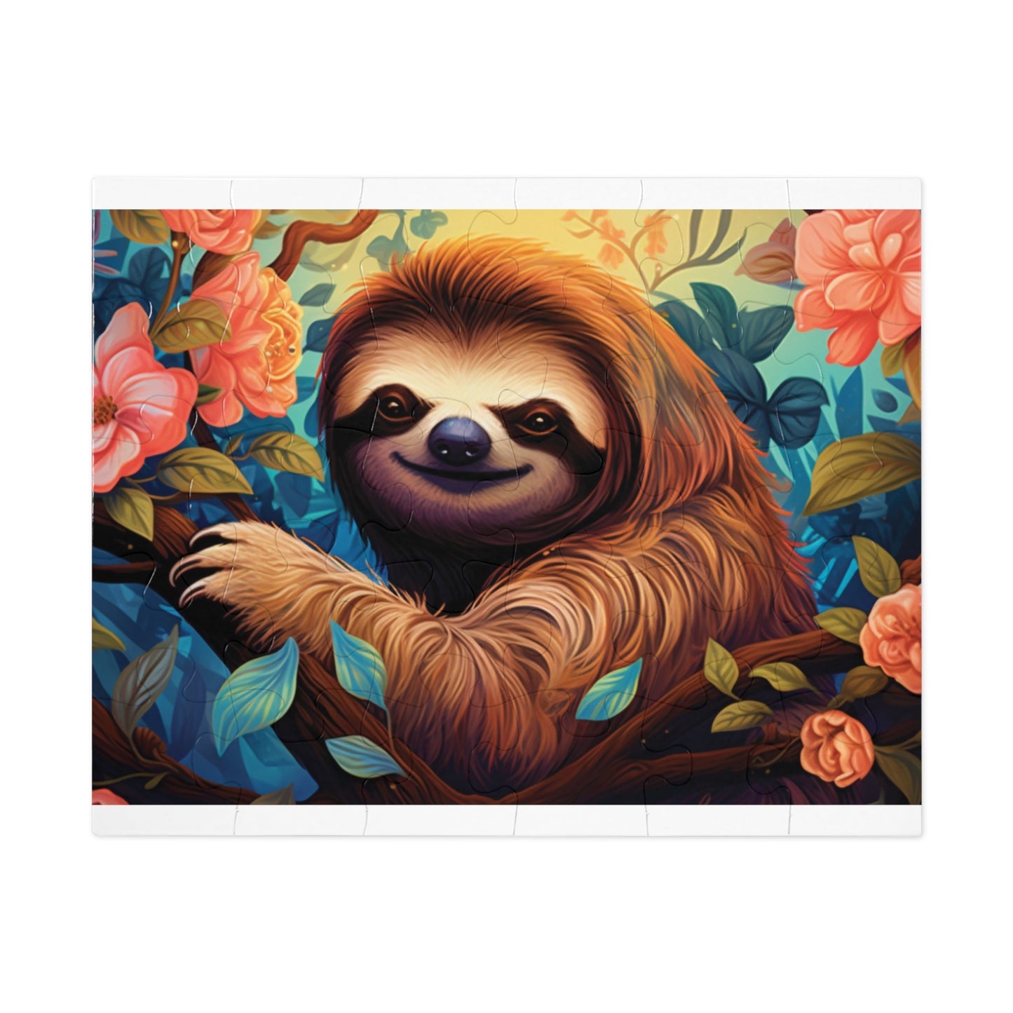 Jigsaw Puzzle, Sloth, Personalised/Non-Personalised (30, 110, 252, 500,1000-Piece)