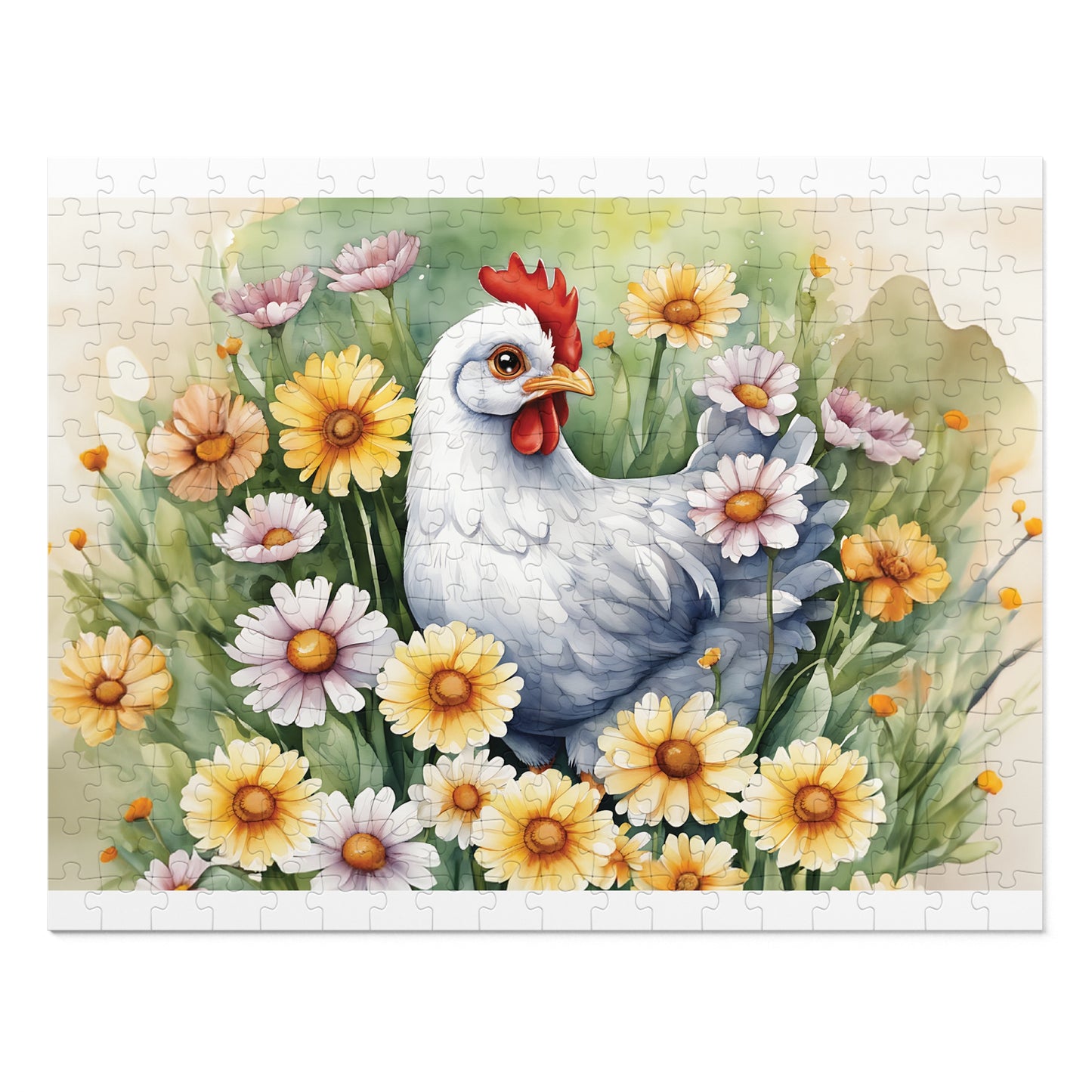 Jigsaw Puzzle, Western, Chicken, Personalised/Non-Personalised (30, 110, 252, 500,1000-Piece)