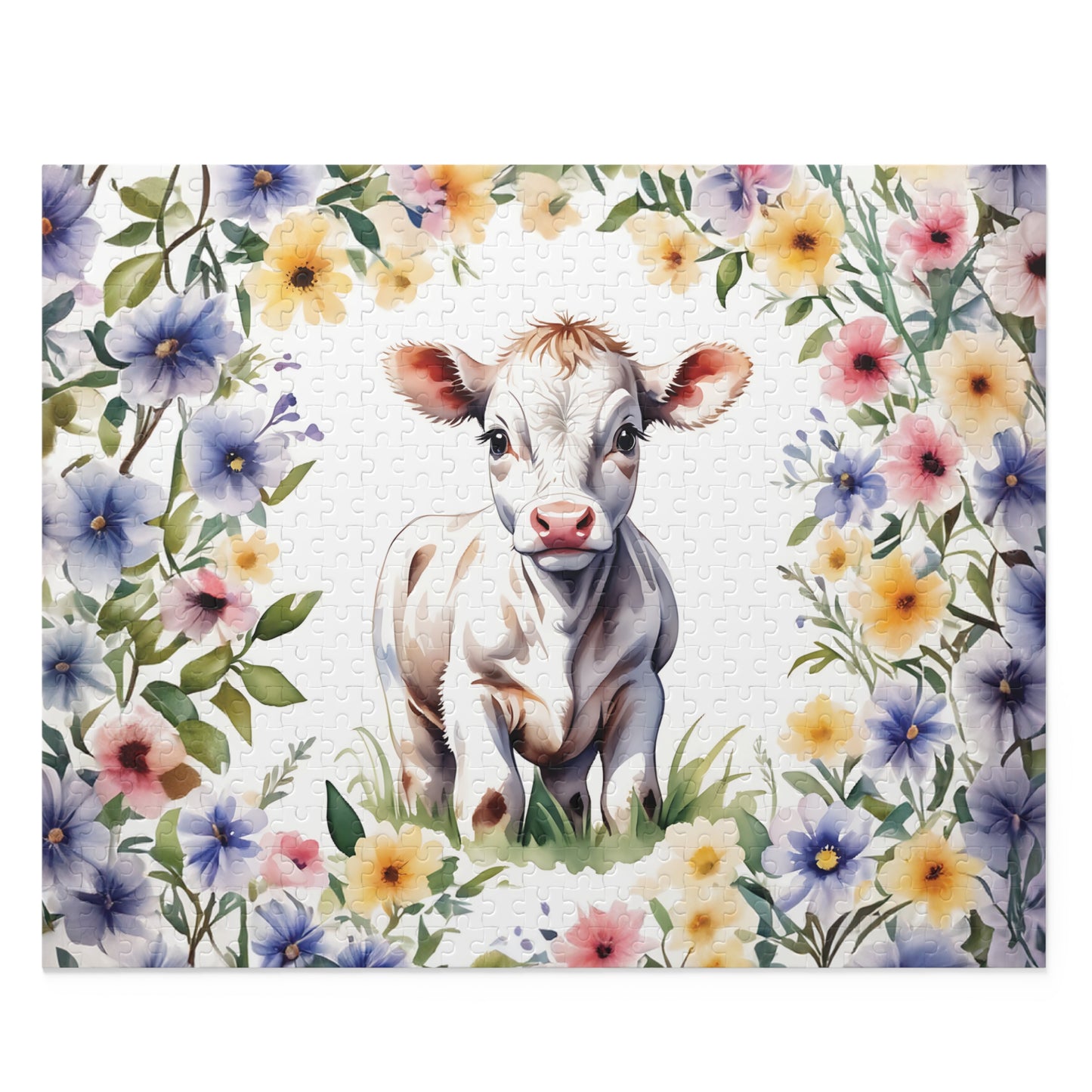 Personalised/Non-Personalised Puzzle, Cow (120, 252, 500-Piece)