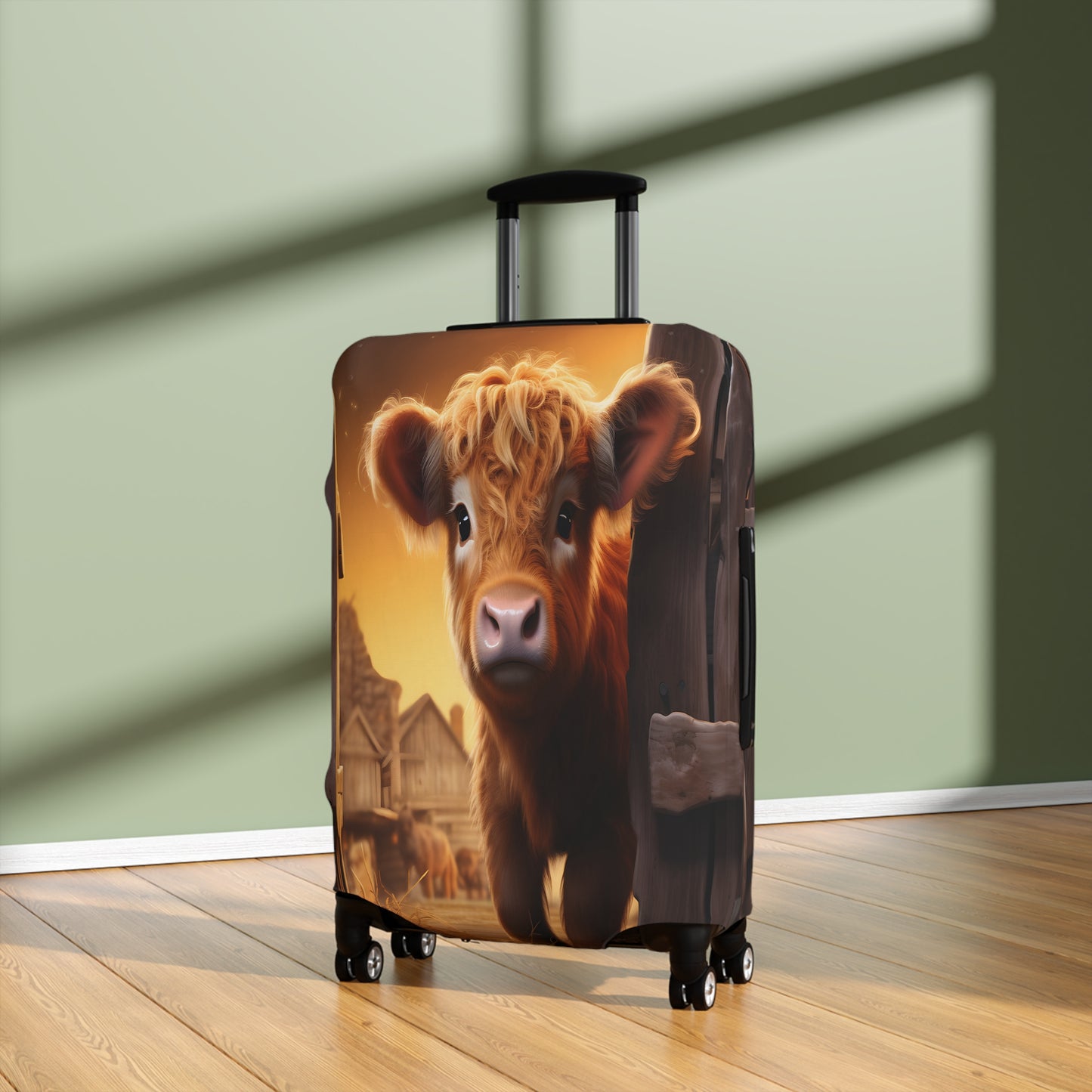 Luggage Cover, Highland Cow, awd-045