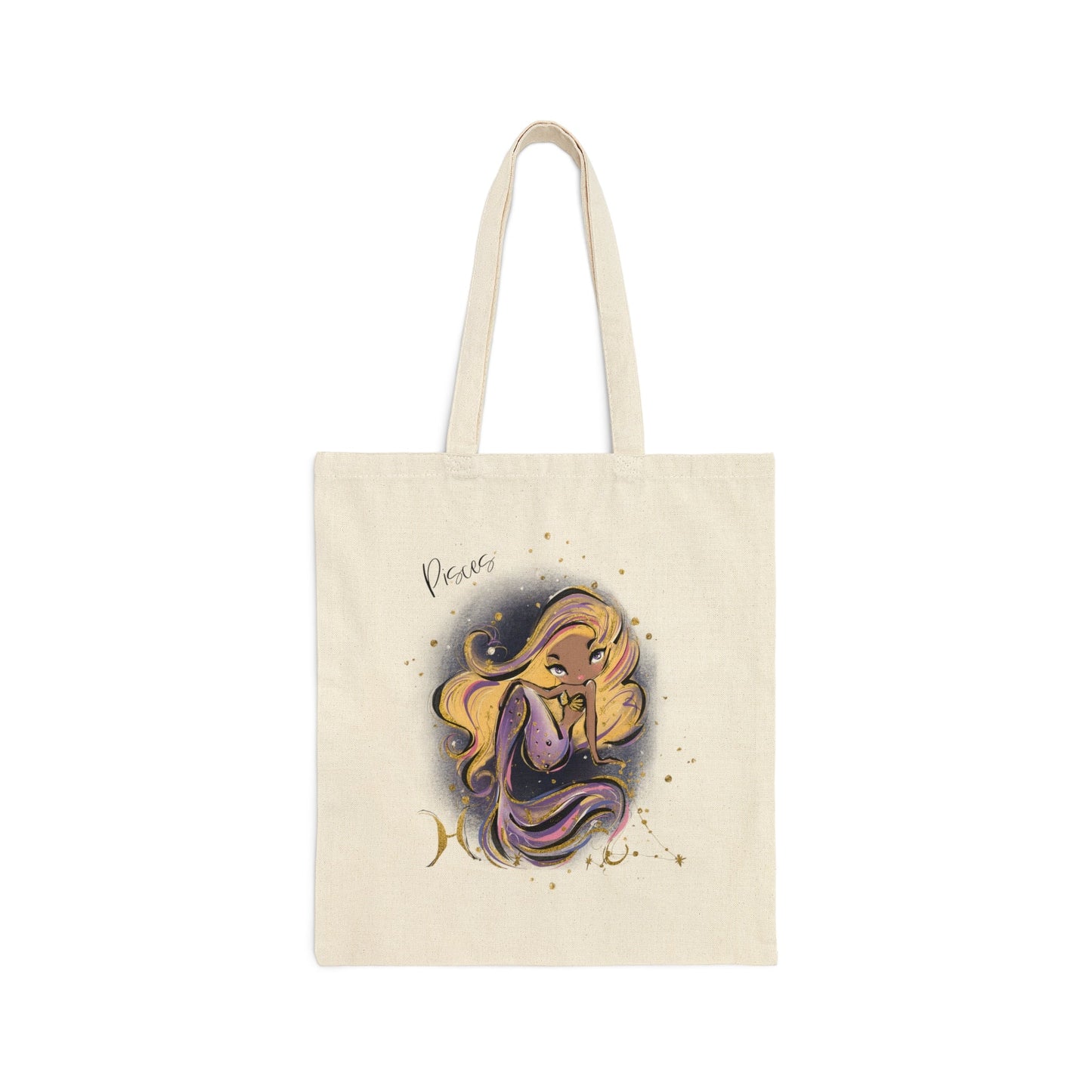 Canvas Tote Bag, Zodiac, Pisces