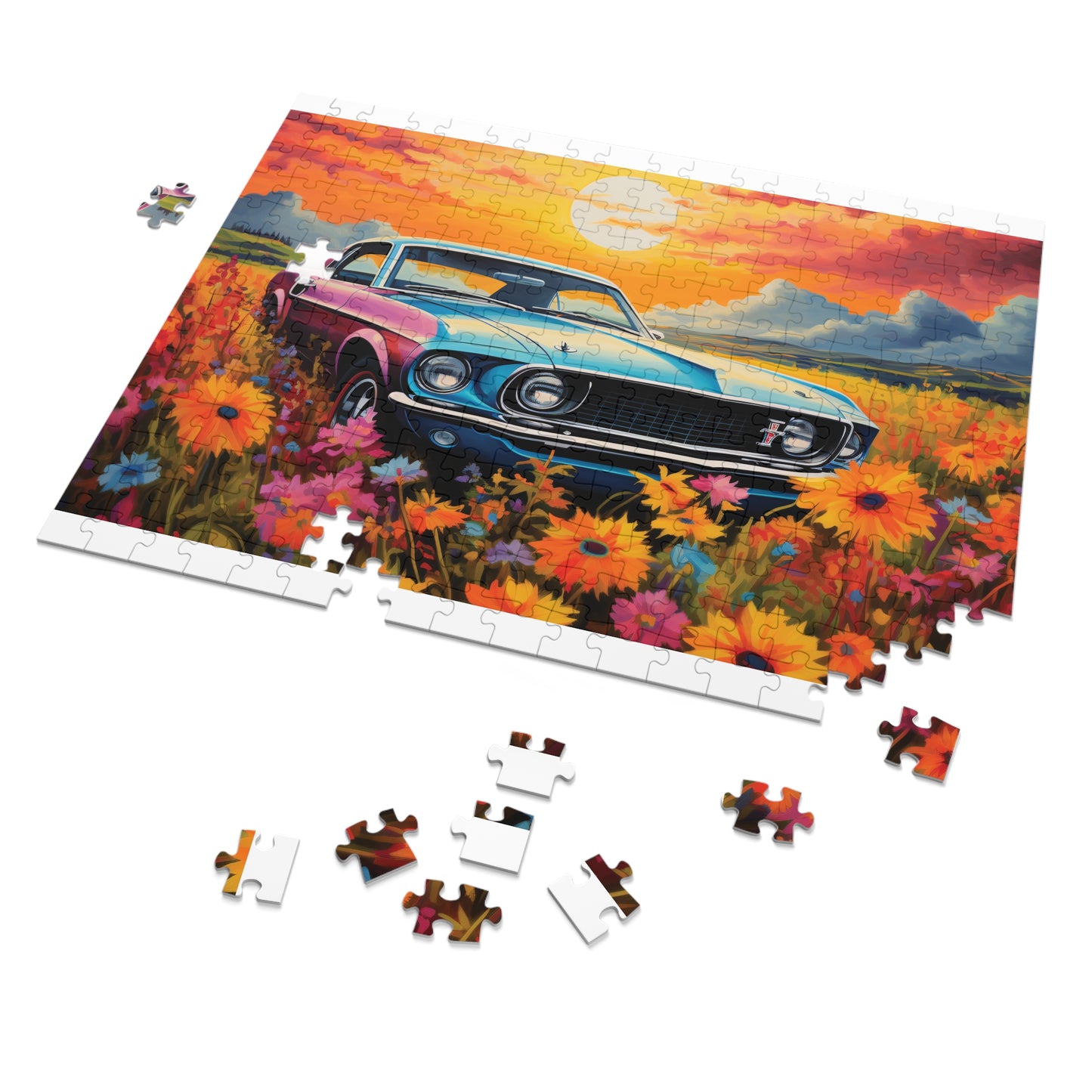 Puzzle, Car, Personalised/Non-Personalised (30, 110, 252, 500,1000-Piece) awd-627