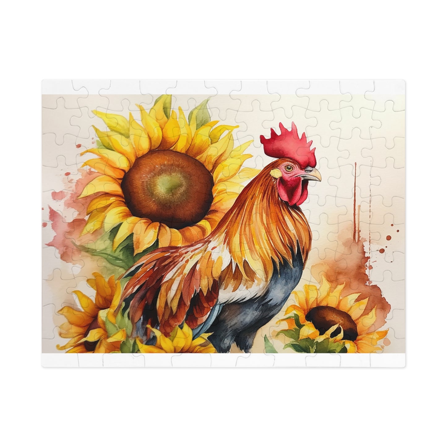 Jigsaw Puzzle, Chicken/Rooster, Personalised/Non-Personalised (30, 110, 252, 500,1000-Piece)