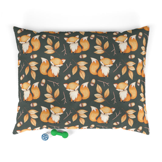 Luxury Pet Bed, feather soft fleece, Cute Fox