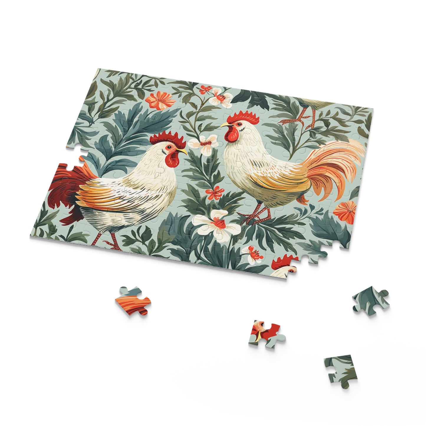 Personalised/Non-Personalised Puzzle, Chickens/Rooster (120, 252, 500-Piece)