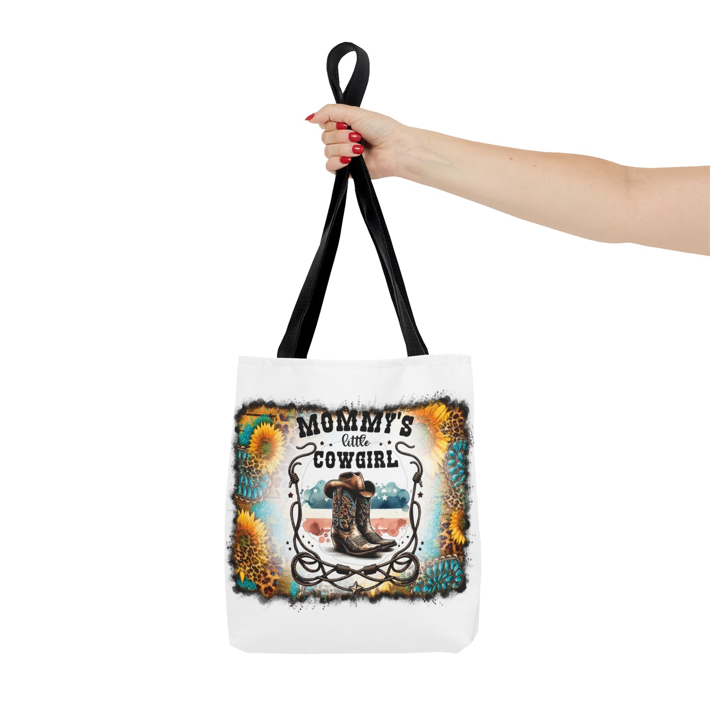 Tote Bag, Western, Momm'y Little Cowgirl