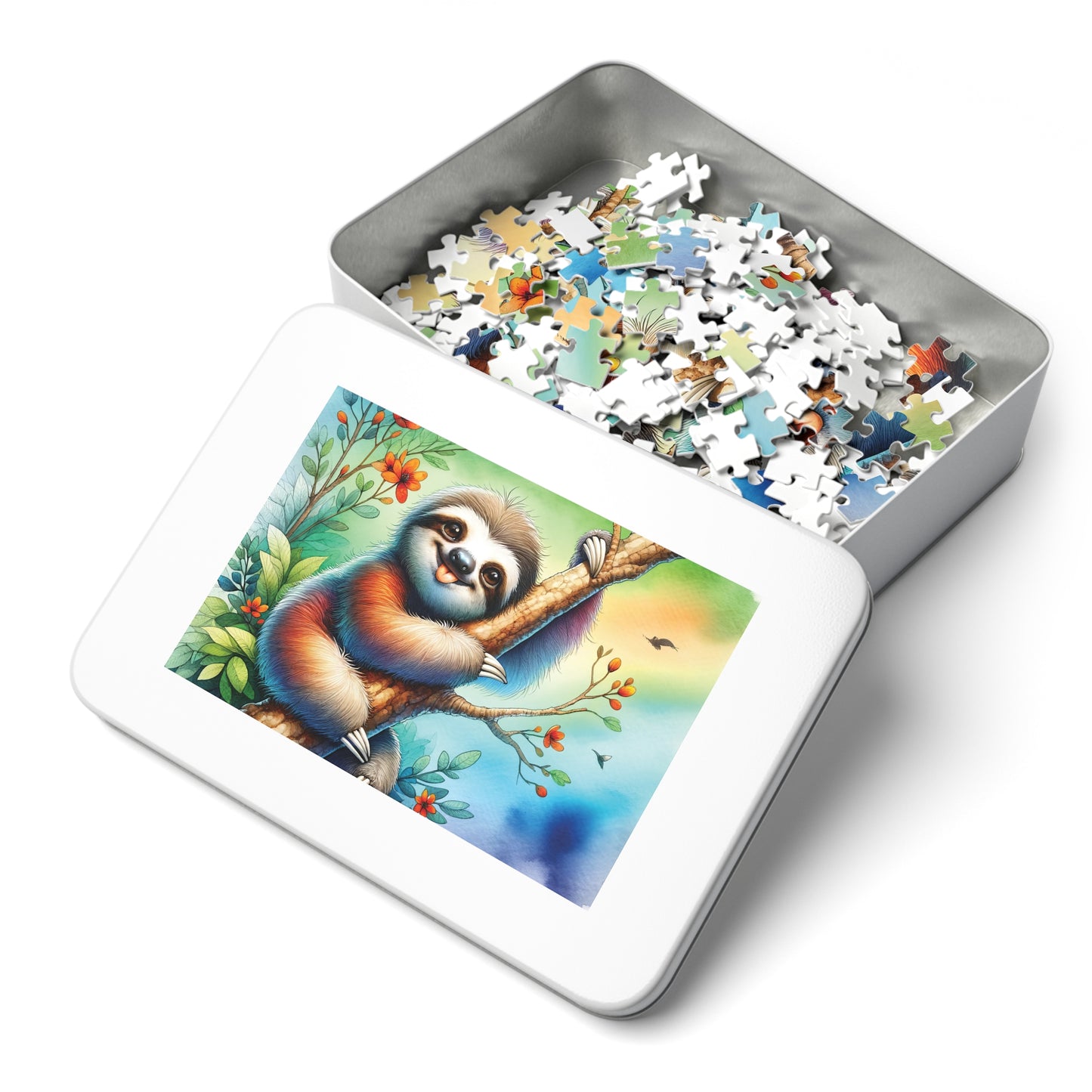 Jigsaw Puzzle, Sloth, Personalised/Non-Personalised (30, 110, 252, 500,1000-Piece)