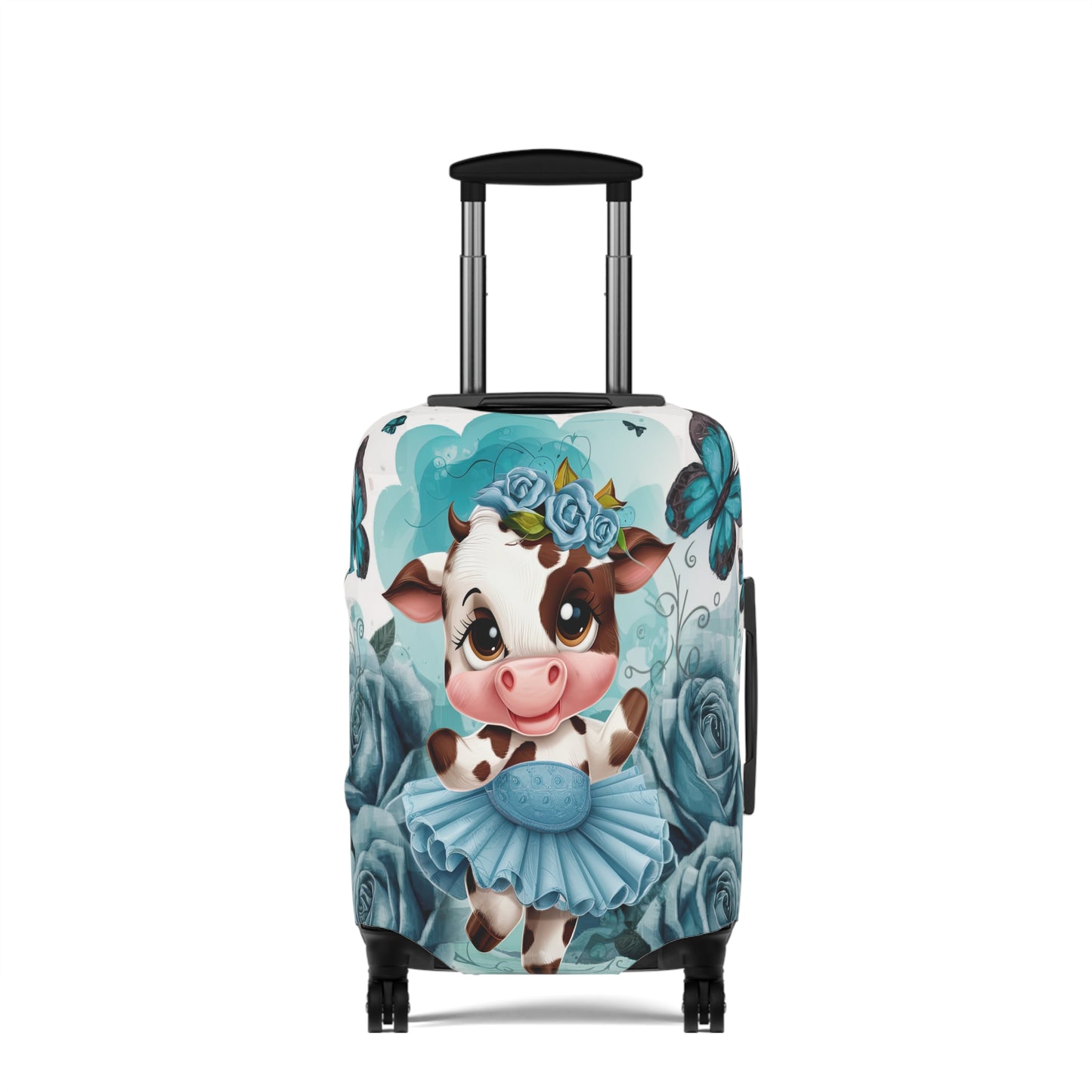 Luggage Cover, Ballet Dancing Cow, awd-1653