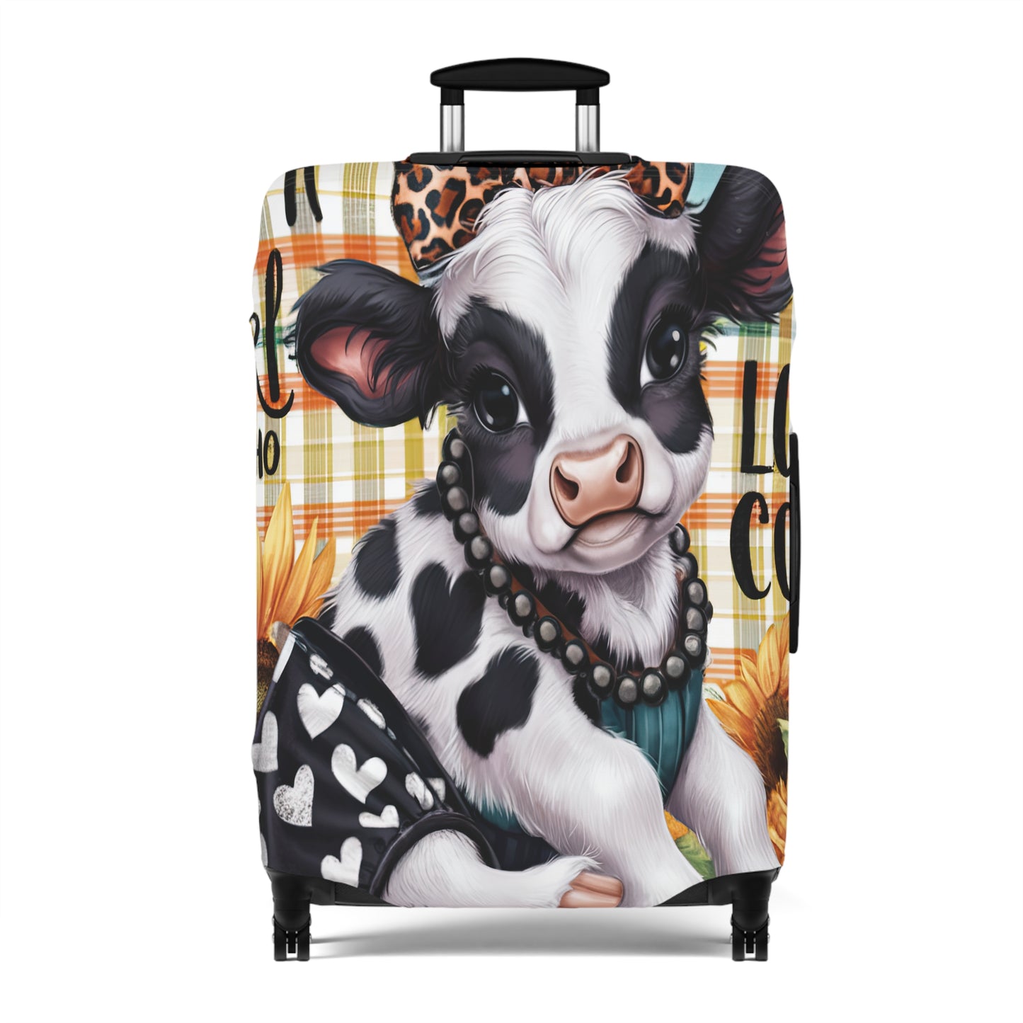 Luggage Cover, Just a Girl who Loves Cows, awd-3090