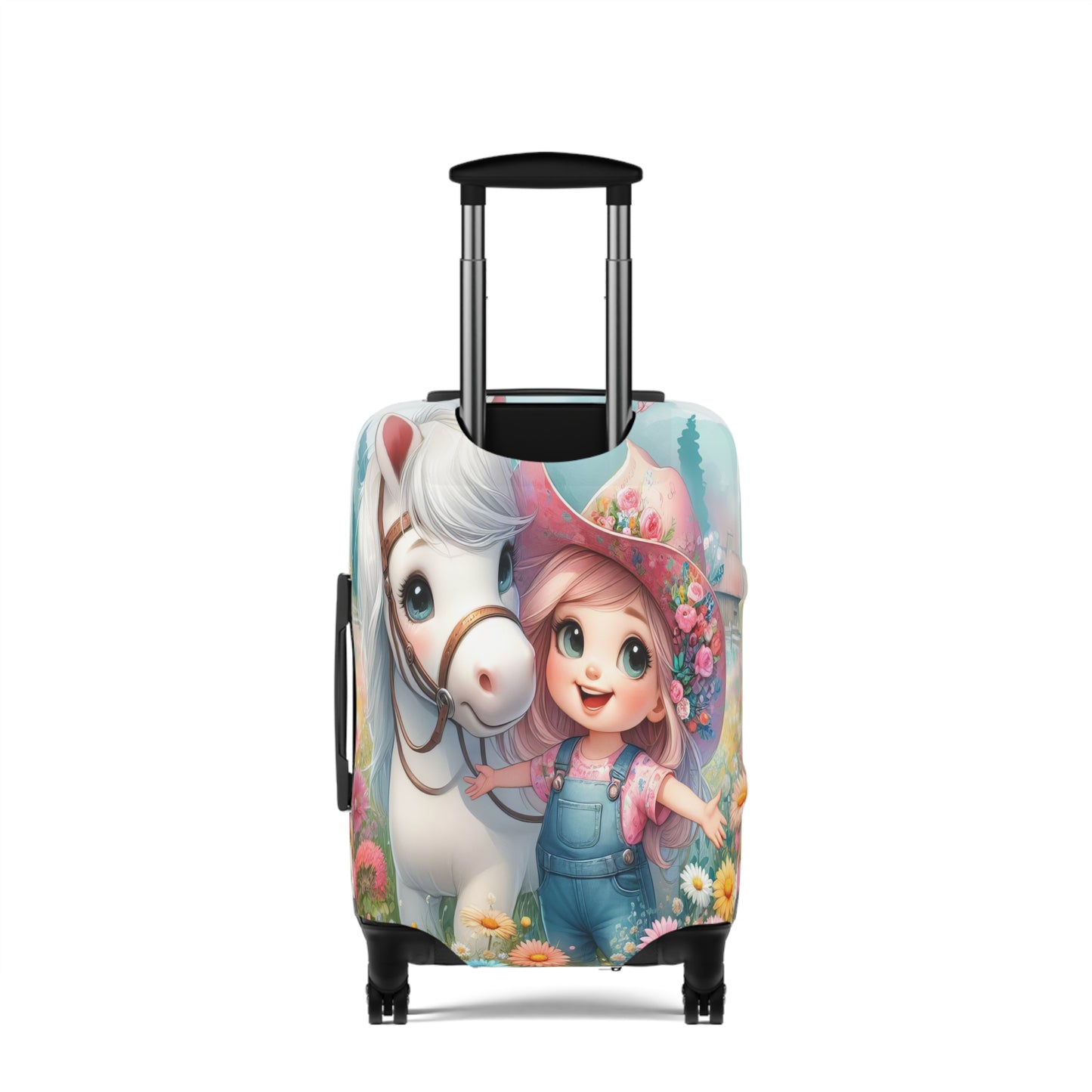 Luggage Cover, Just a Girl who Loves Horses, awd-3070