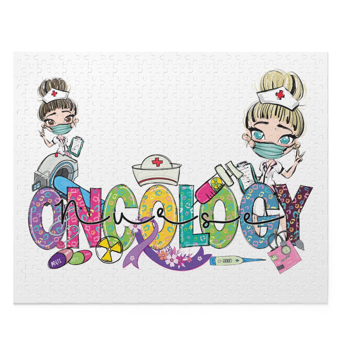 Personalised/Non-Personalised Puzzle, Oncology Nurse (120, 252, 500-Piece)