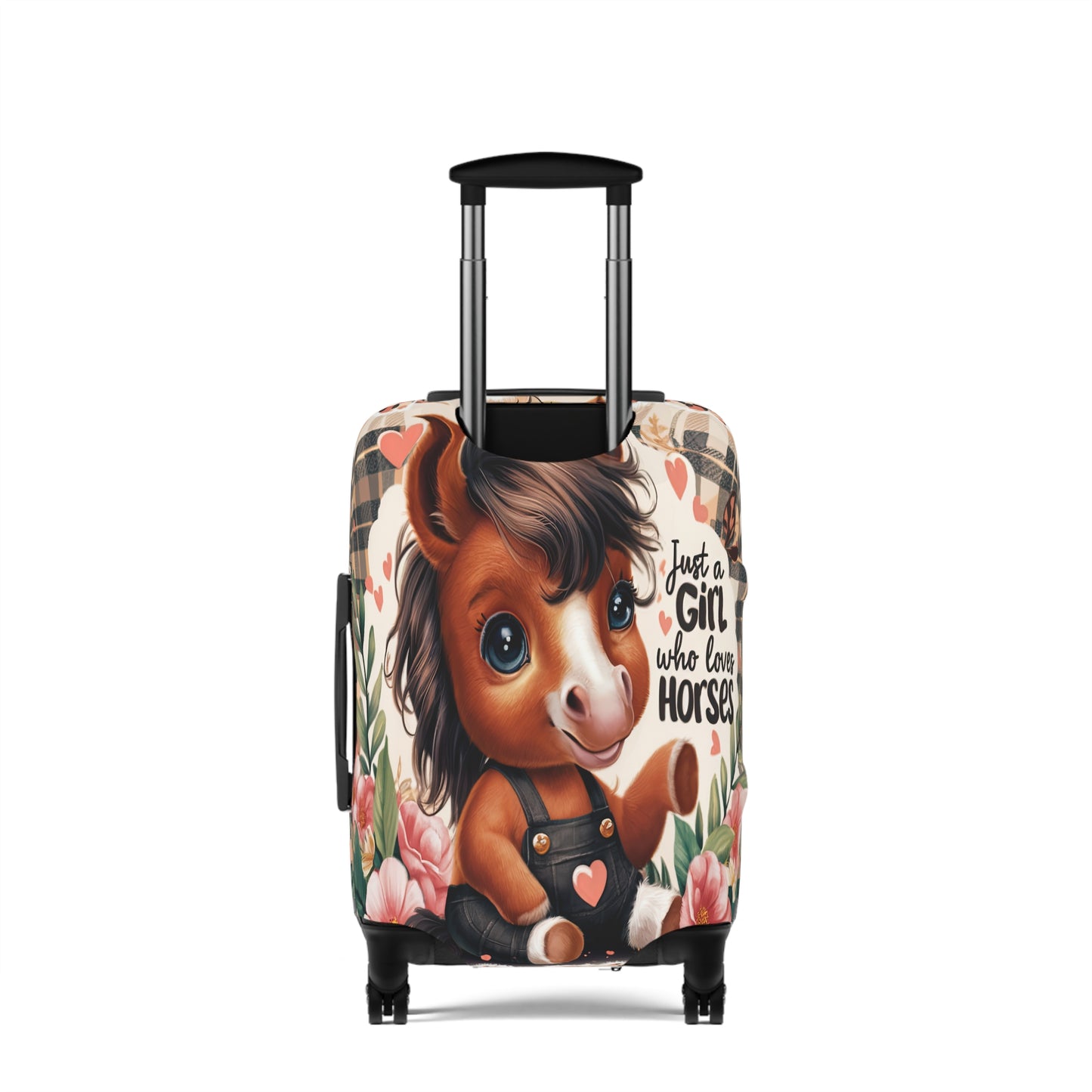 Luggage Cover, Just a Girl who Loves Horses, awd-3095