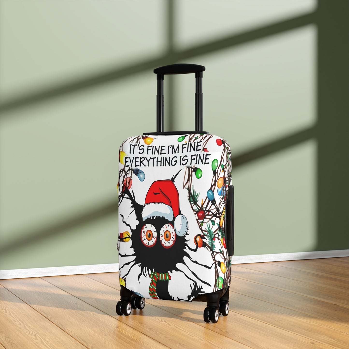 Luggage Cover, Cat I'm Fine everything is fine, awd-1165