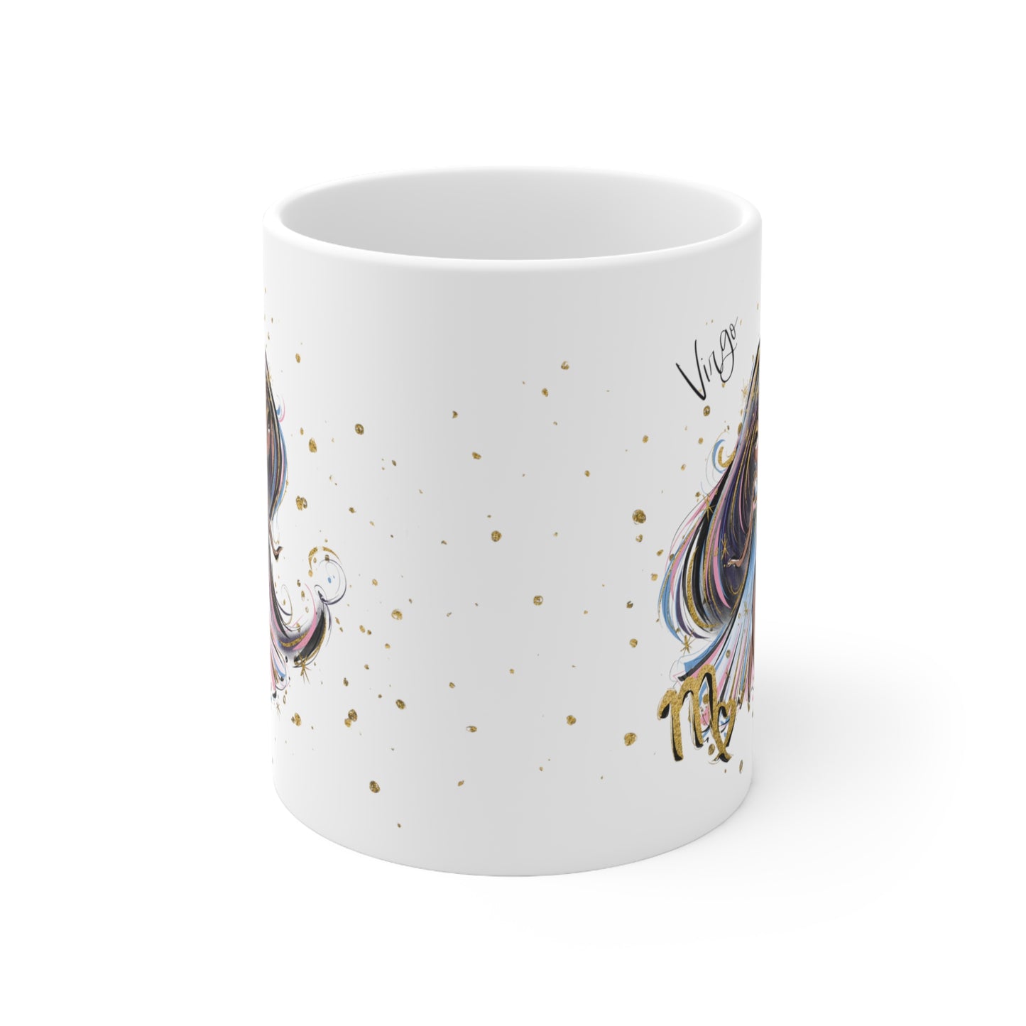 Personalised/Non Personalised Zodiac Sign, Virgo, Ceramic Mug 11oz