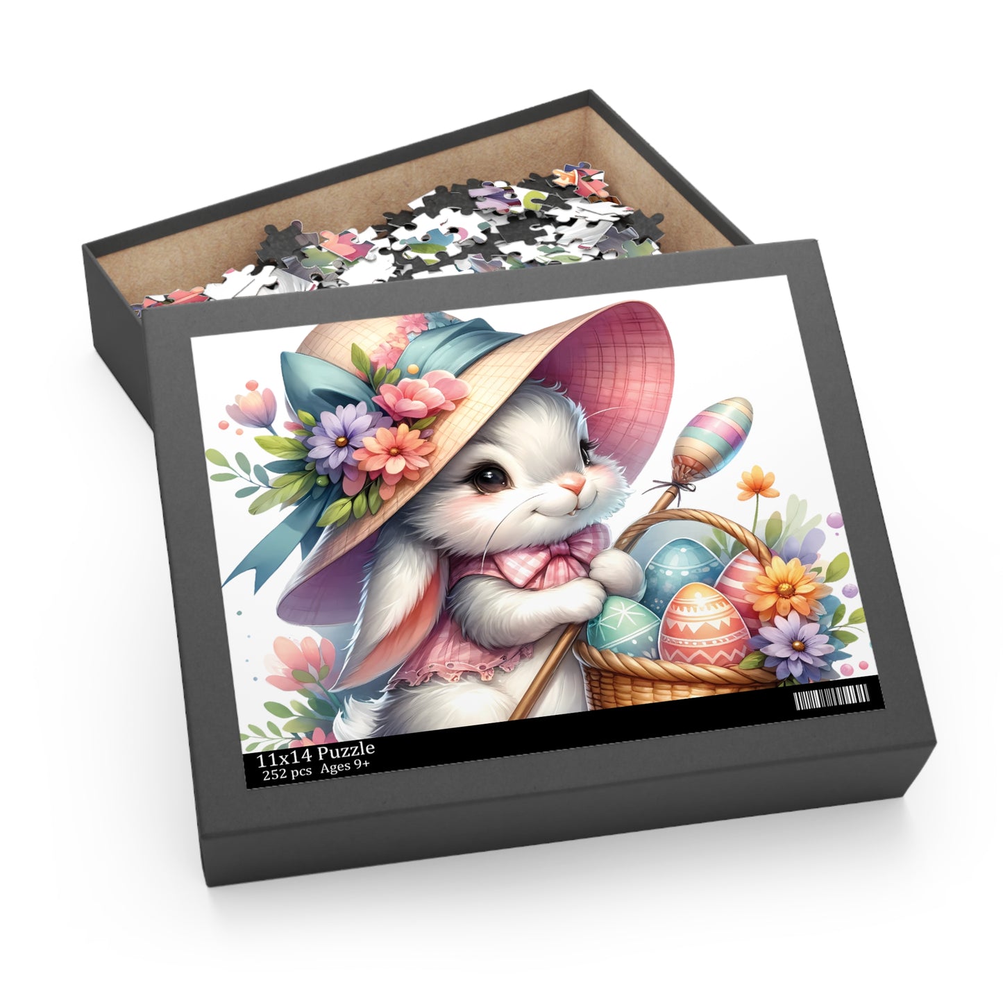 Personalised/Non-Personalised Puzzle, Easter Bunny (120, 252, 500-Piece)