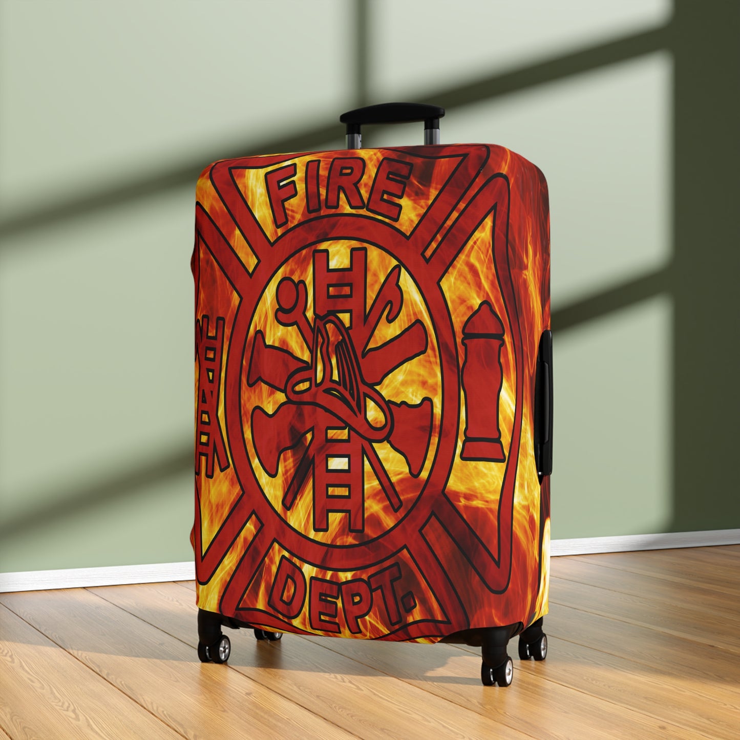 Luggage Cover, Fireman, Fire Dept, awd-545