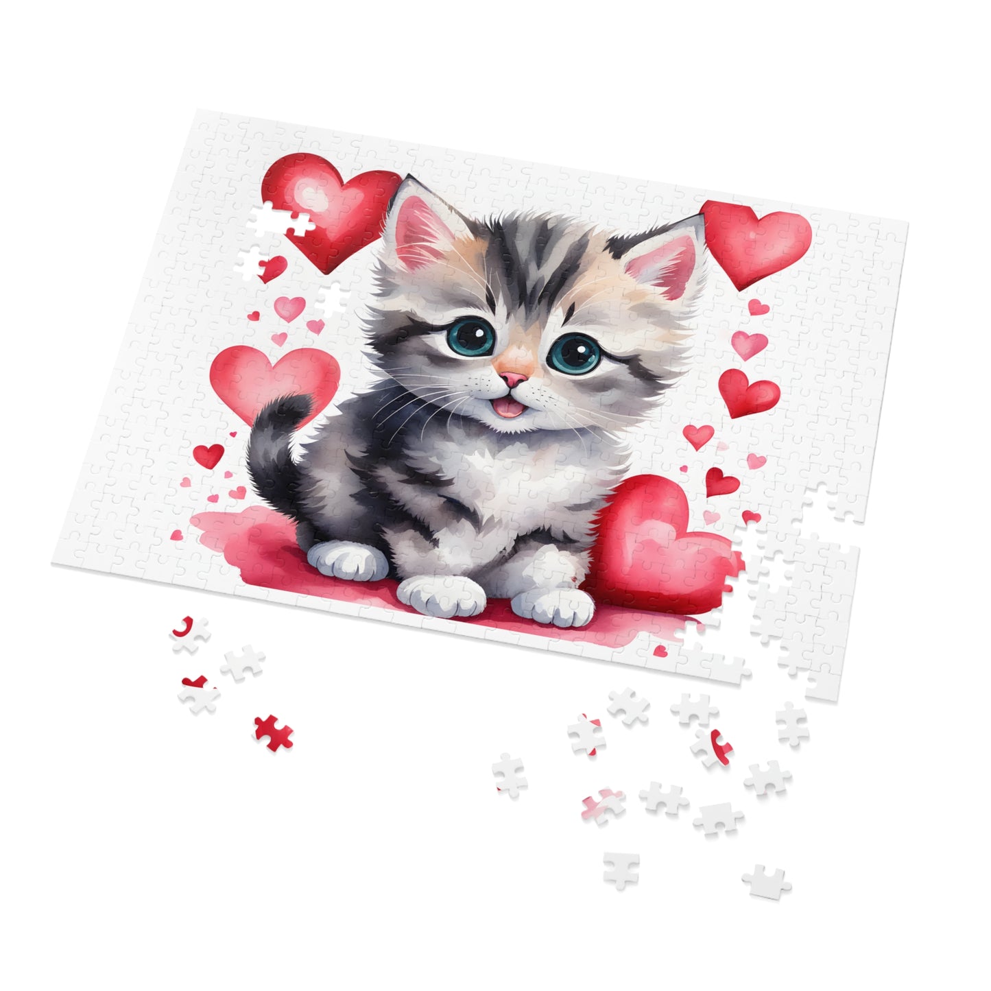 Jigsaw Puzzle, Cat, Personalised/Non-Personalised (30, 110, 252, 500,1000-Piece)