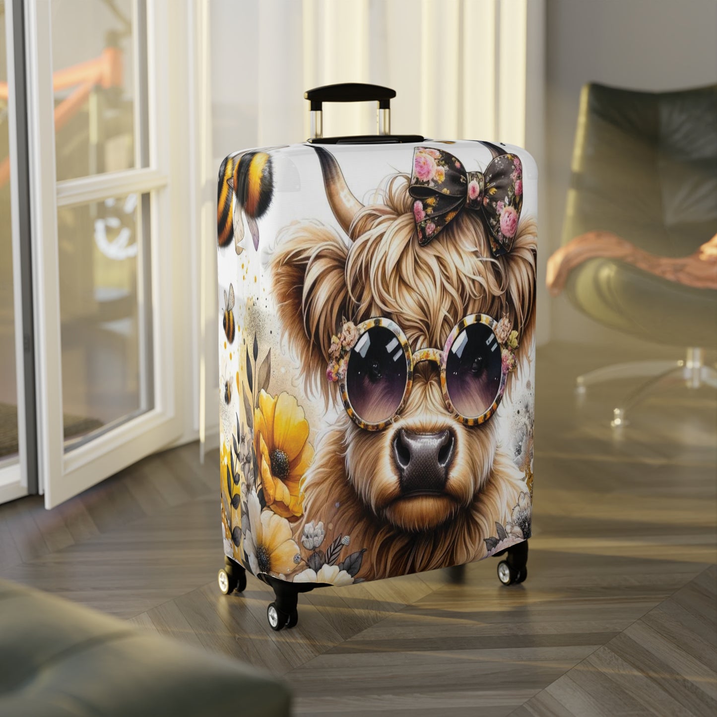 Luggage Cover, Highland Cow, awd-701