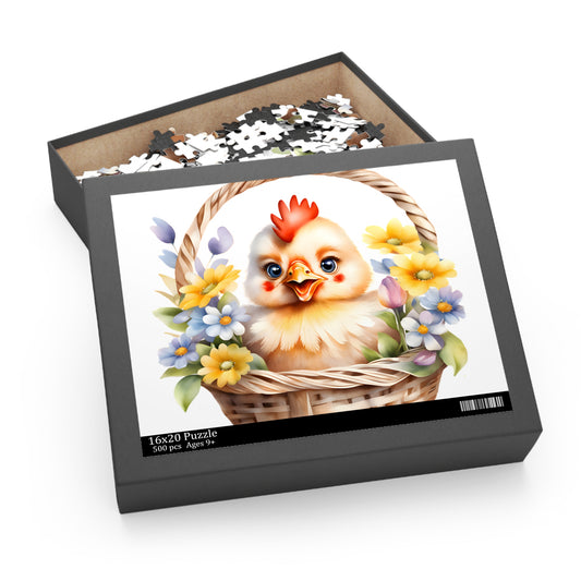 Personalised/Non-Personalised Puzzle, Chicken (120, 252, 500-Piece)