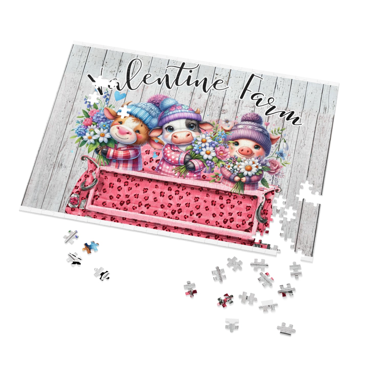 Jigsaw Puzzle, Valentine Farm, Personalised/Non-Personalised (30, 110, 252, 500,1000-Piece)