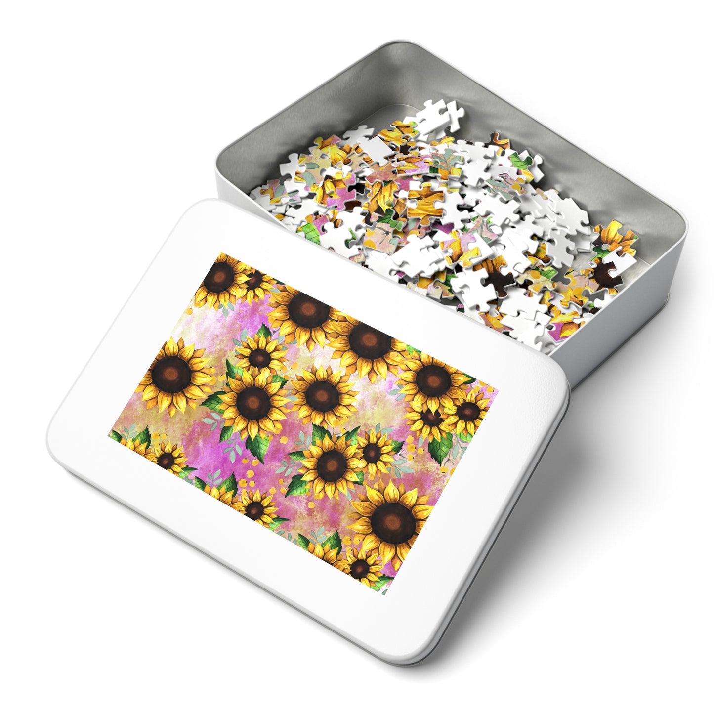 Jigsaw Puzzle, Sunflower, Personalised/Non-Personalised (30, 110, 252, 500,1000-Piece)