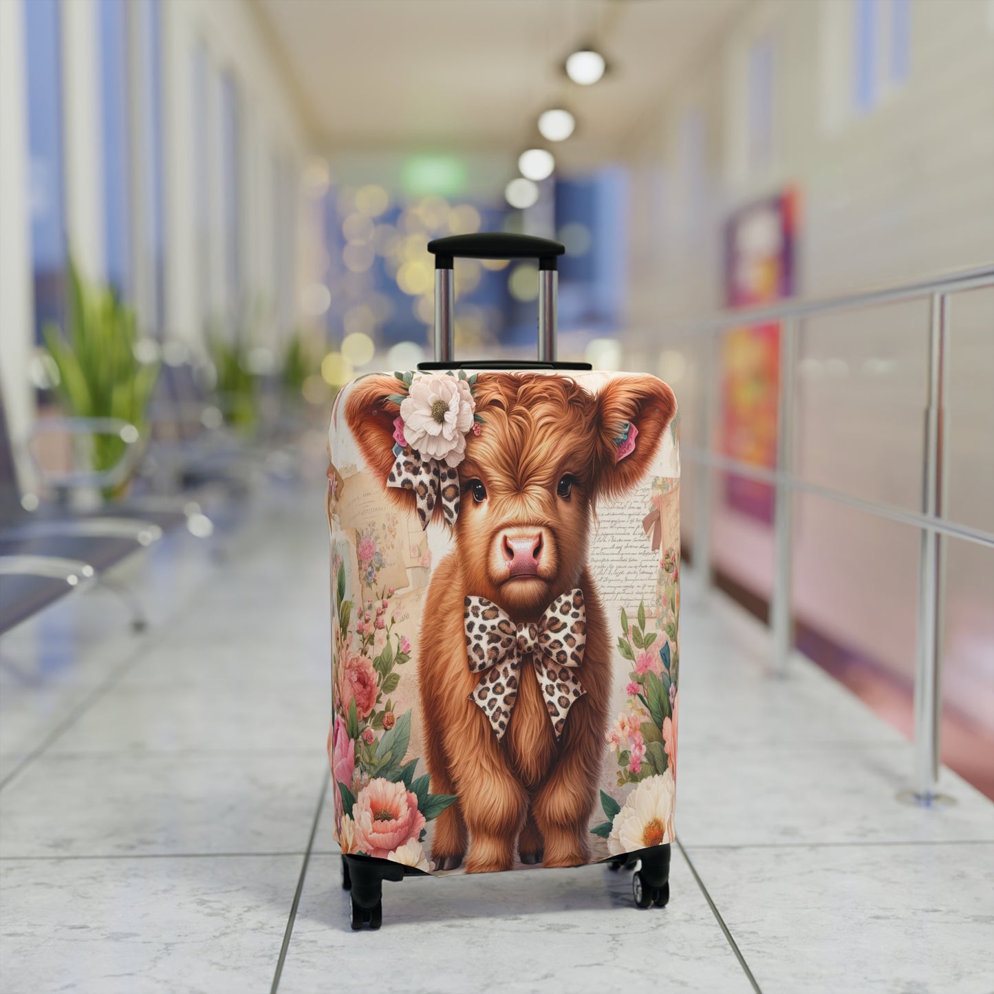 Luggage Cover, Highland Cow, awd-5001