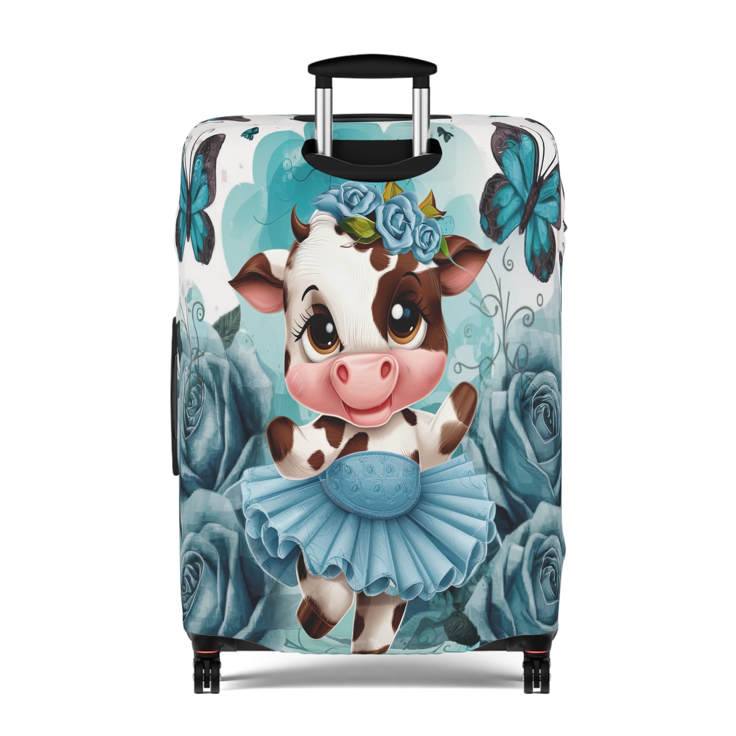 Luggage Cover, Ballet Dancing Cow, awd-1653