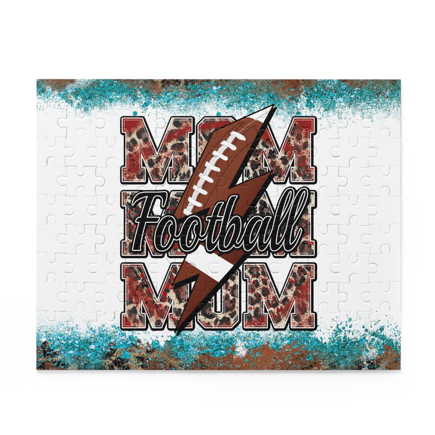 Personalised/Non-Personalised Puzzle, Mum, Mom, Football (120, 252, 500-Piece)