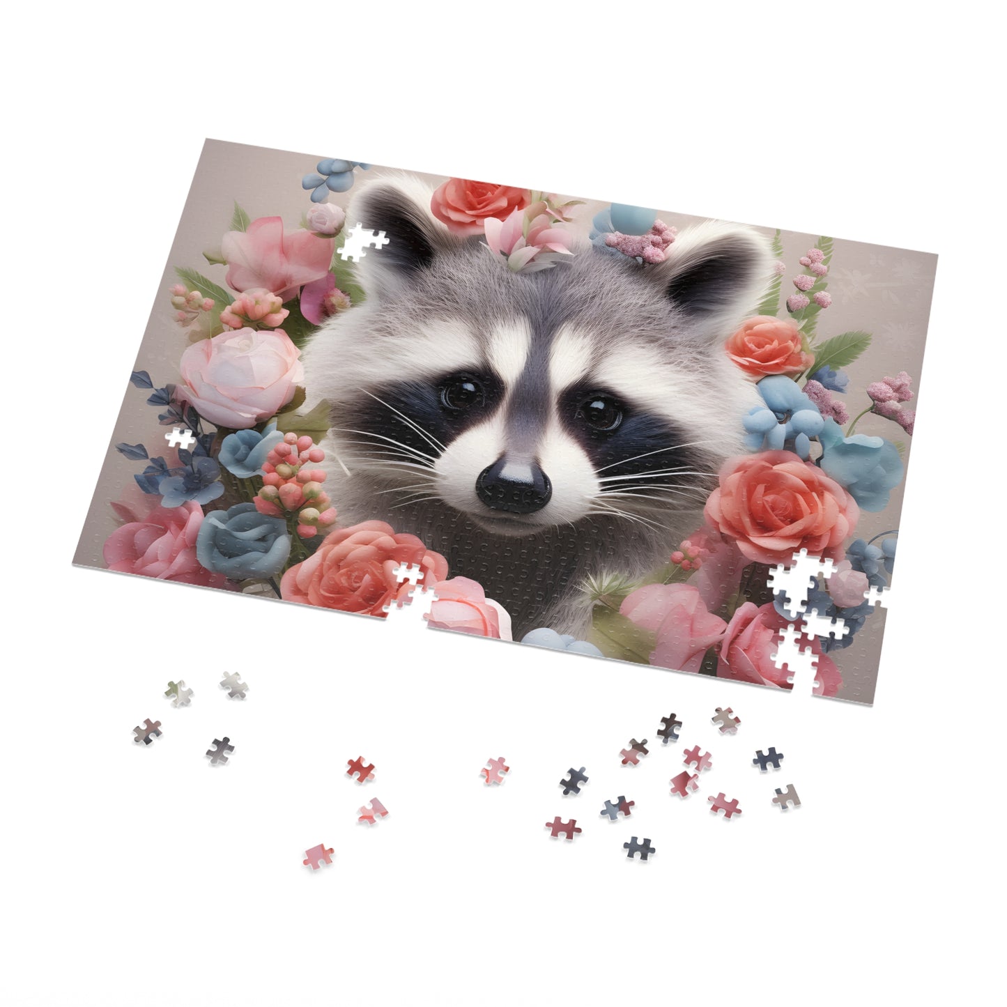 Jigsaw Puzzle, Racoon, Personalised/Non-Personalised (30, 110, 252, 500,1000-Piece)