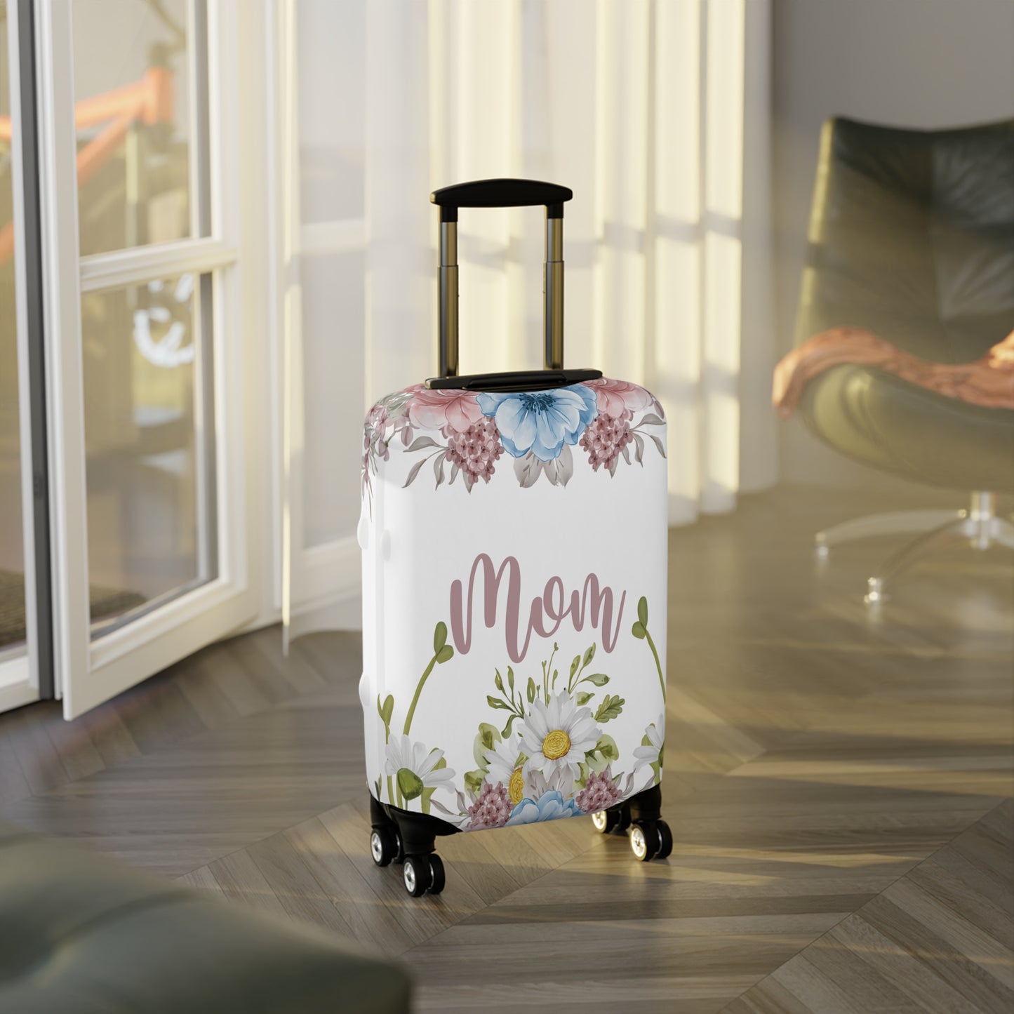 Luggage Cover, Floral, Mom, awd-1366