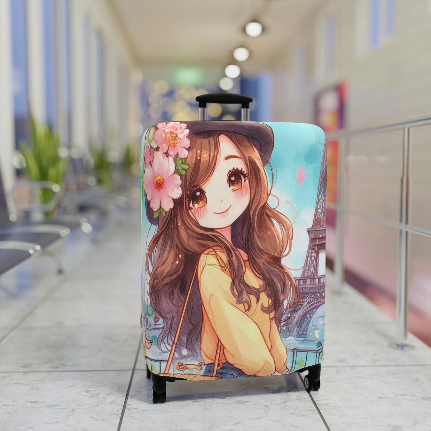 Luggage Cover, Just a Girl Who loves Travelling, awd-2106