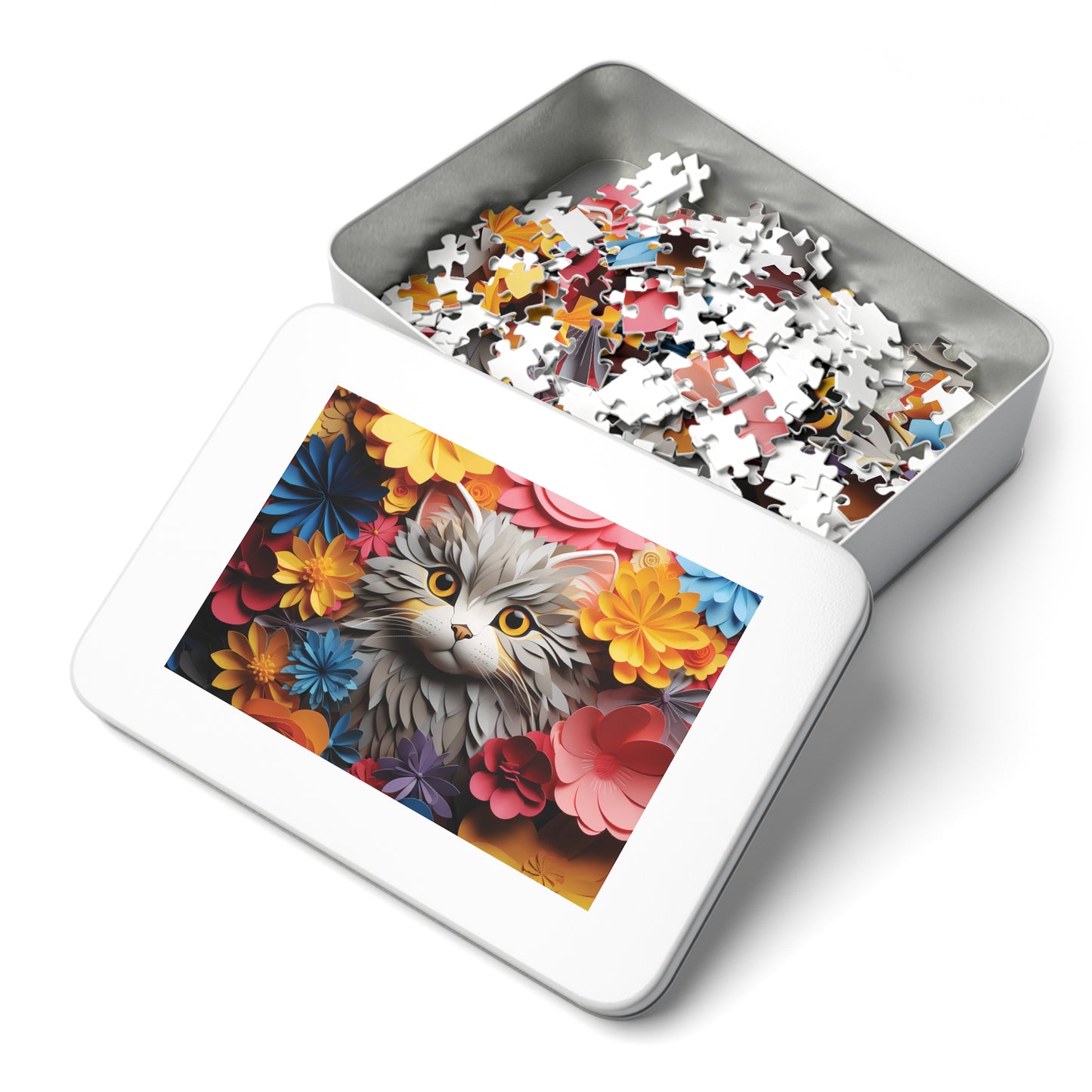 Jigsaw Puzzle, Cat, Personalised/Non-Personalised (30, 110, 252, 500,1000-Piece)