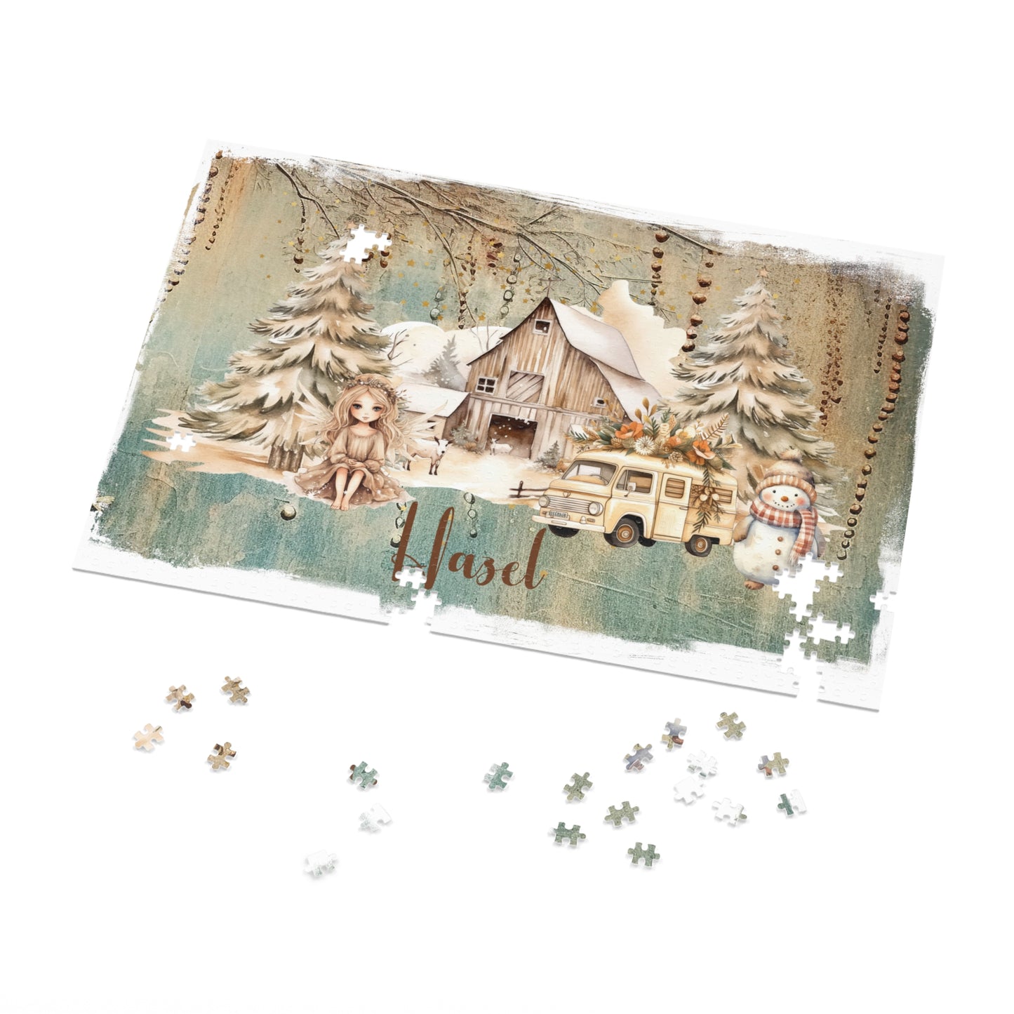 Puzzle, Christmas, Boho Fairy, Personalised/Non-Personalised (30, 110, 252, 500,1000-Piece)