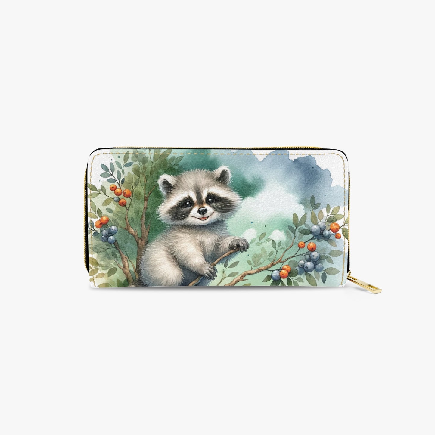 Long Type Zipper Purse - Racoon