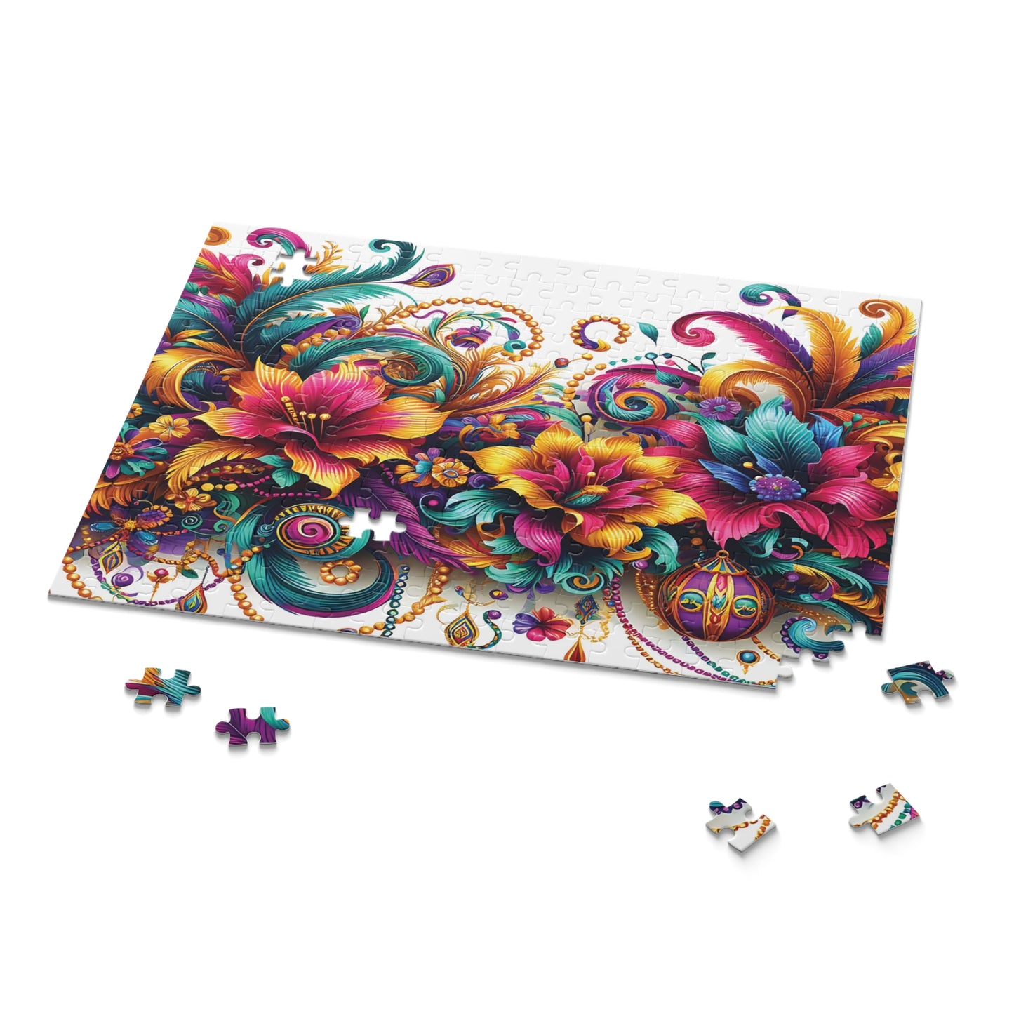 Personalised/Non-Personalised Puzzle, Floral (120, 252, 500-Piece)