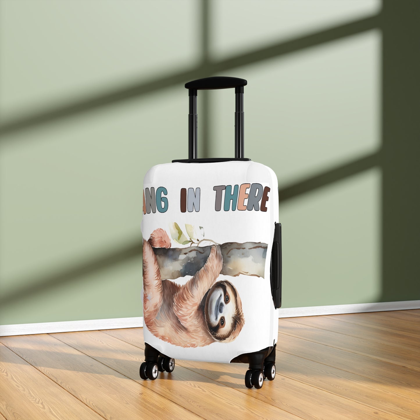 Luggage Cover, Sloth, Hang in there, awd-1058