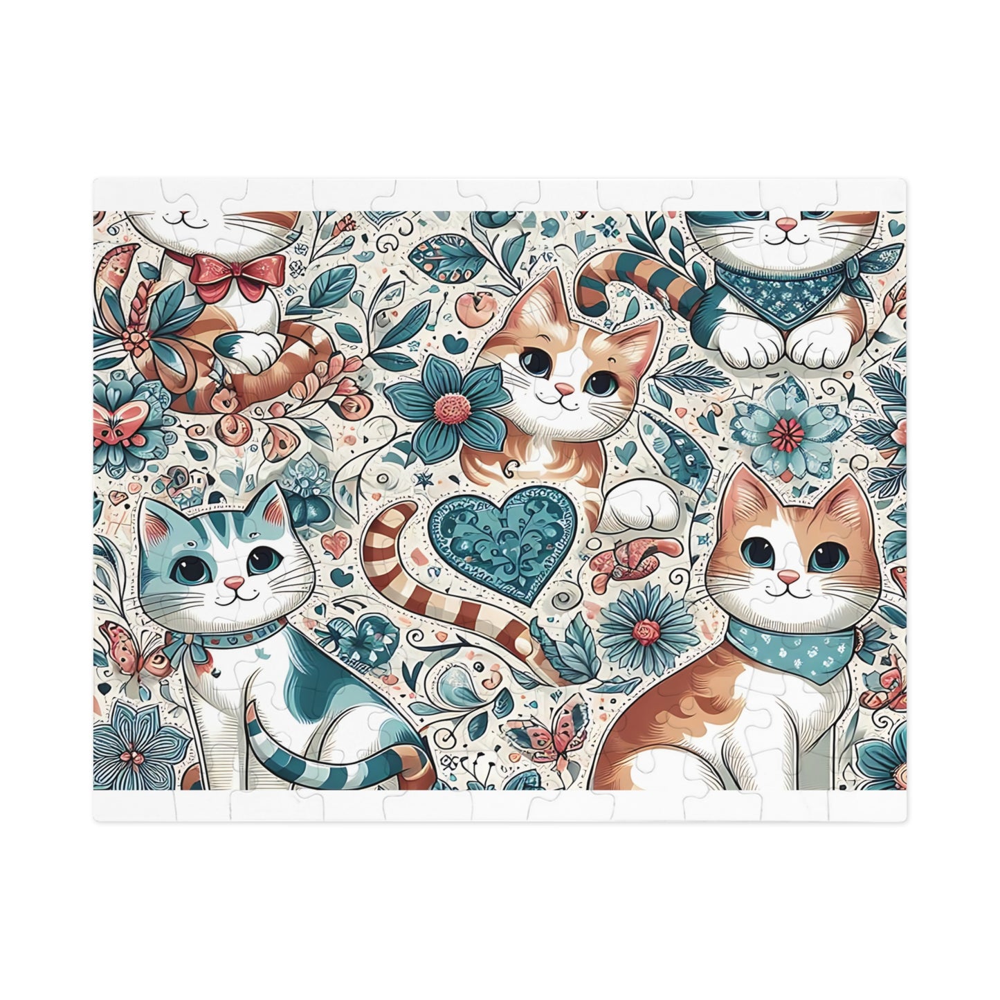 Jigsaw Puzzle, Cats, Personalised/Non-Personalised (30, 110, 252, 500,1000-Piece)