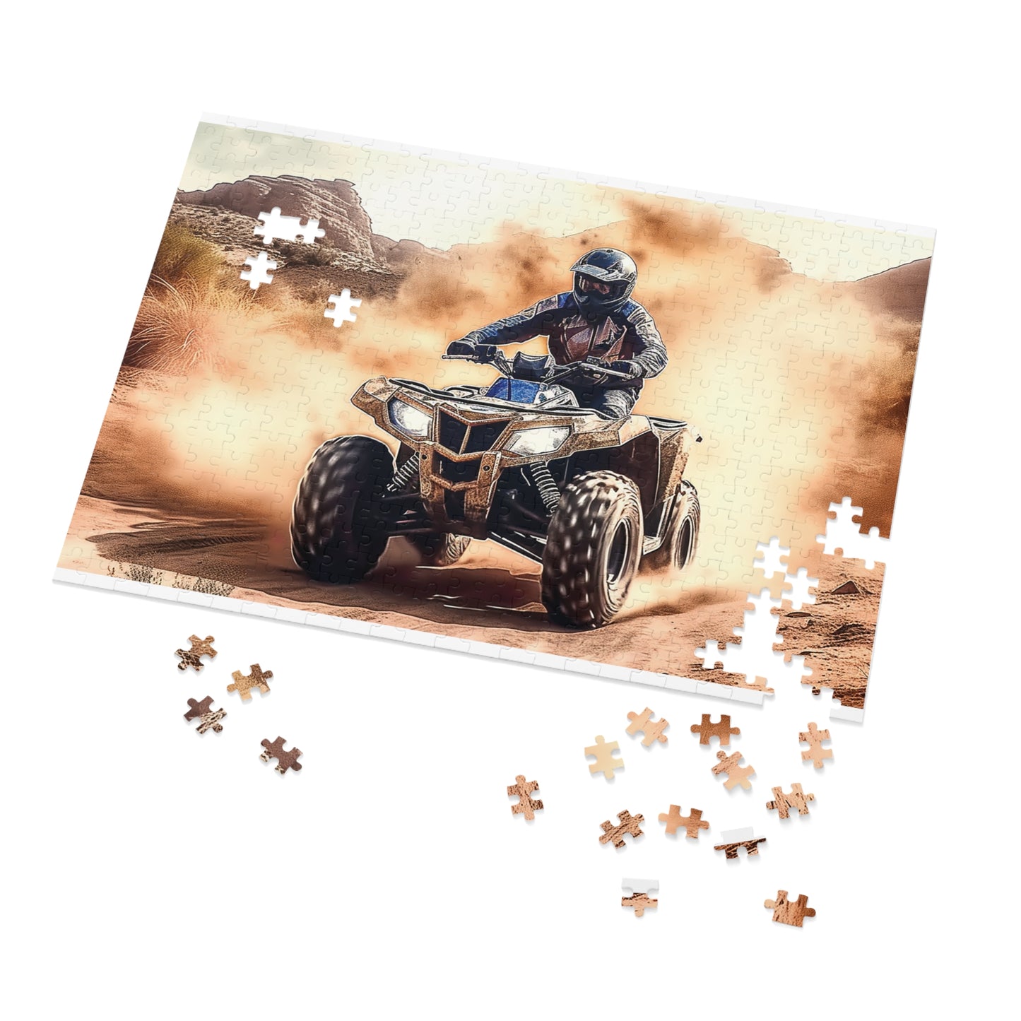 Jigsaw Puzzle, Quad Bike, Personalised/Non-Personalised (30, 110, 252, 500,1000-Piece)