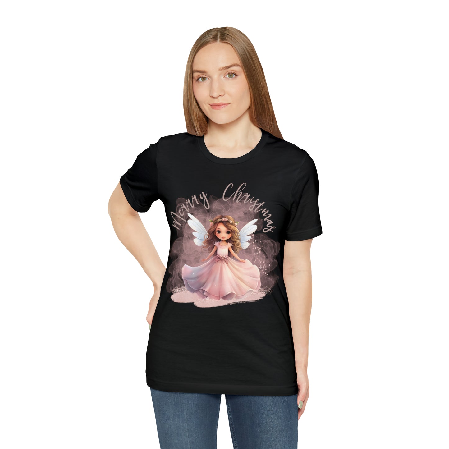 Unisex Jersey Short Sleeve Tee Christmas, Women's Fairy T-shirt A-00007