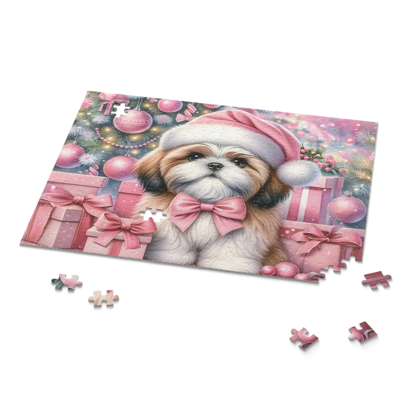 Personalised/Non-Personalised Puzzle, Christmas, Shiatzu (120, 252, 500-Piece)