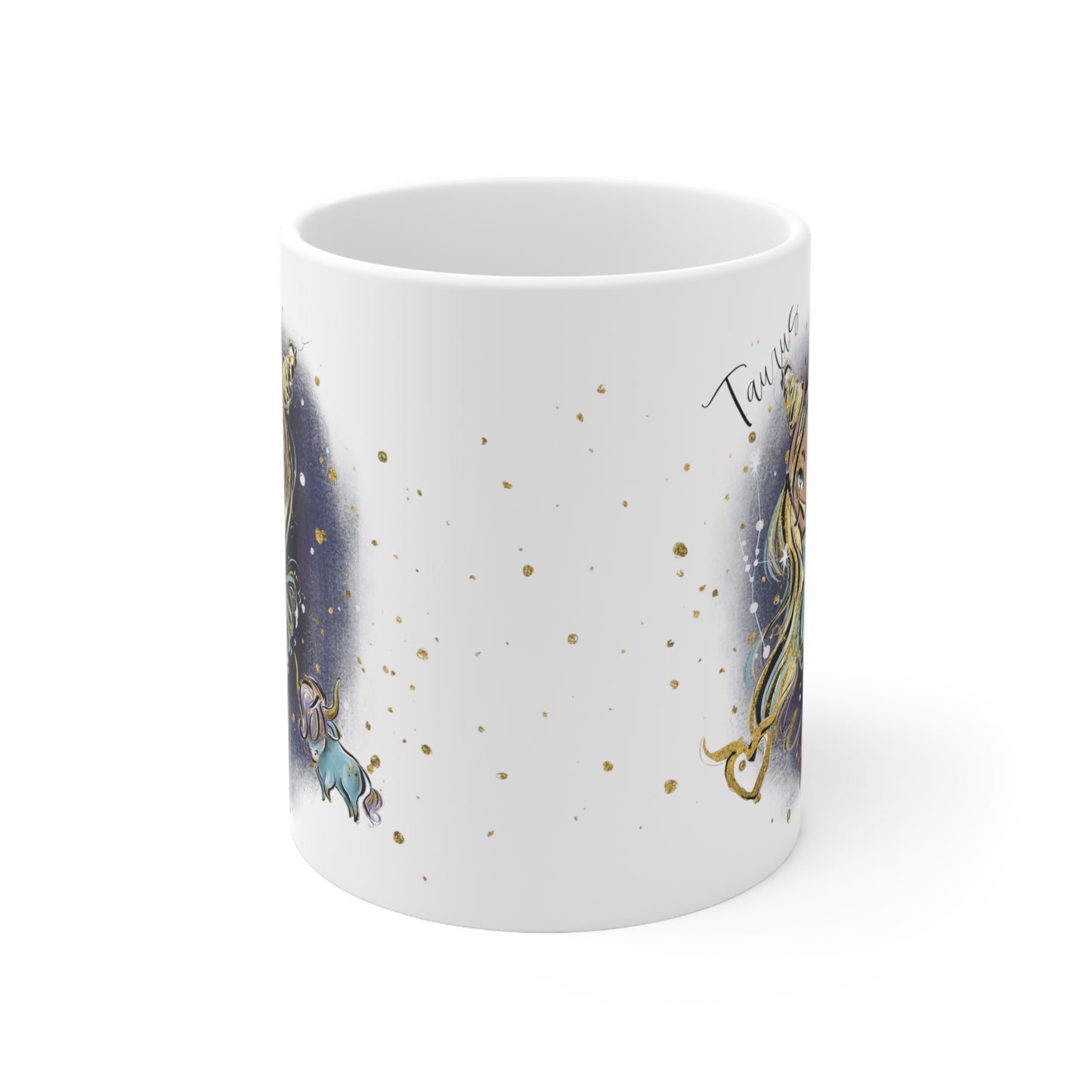 Personalised/Non Personalised Zodiac Sign, Taurus, Ceramic Mug 11oz