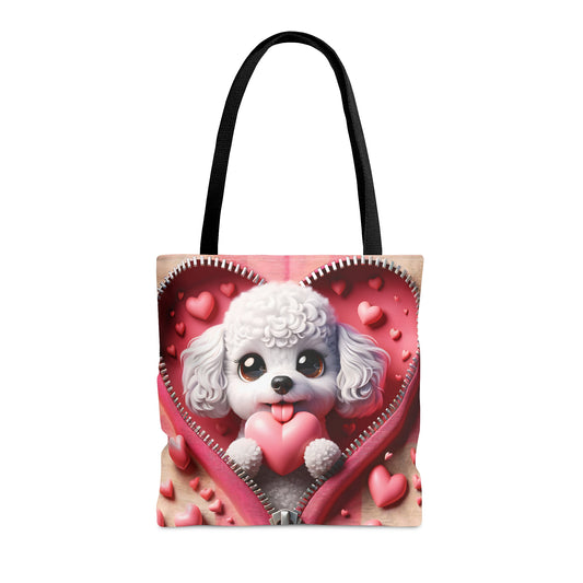 Tote Bag, Cute Dog, Personalised/Non-Personalised Tote bag