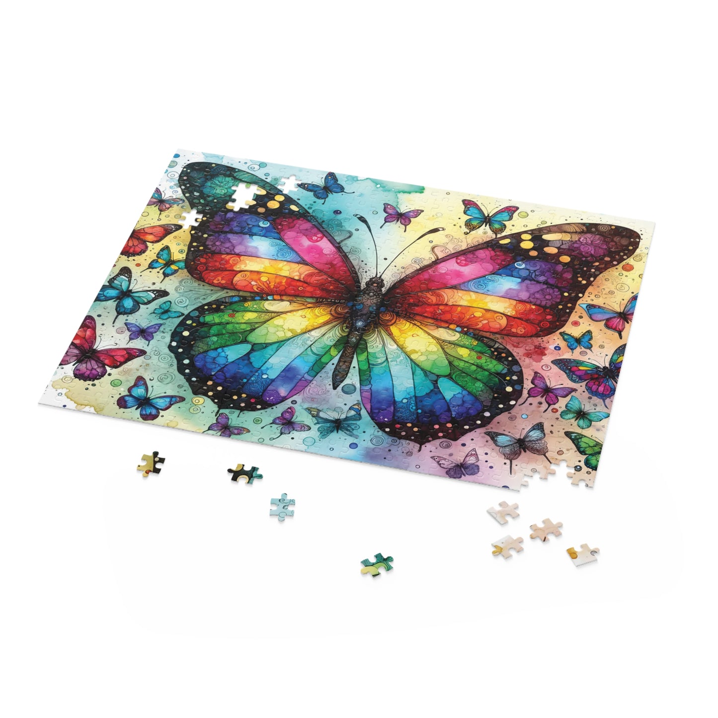 Personalised/Non-Personalised Puzzle, Butterfly (120, 252, 500-Piece)