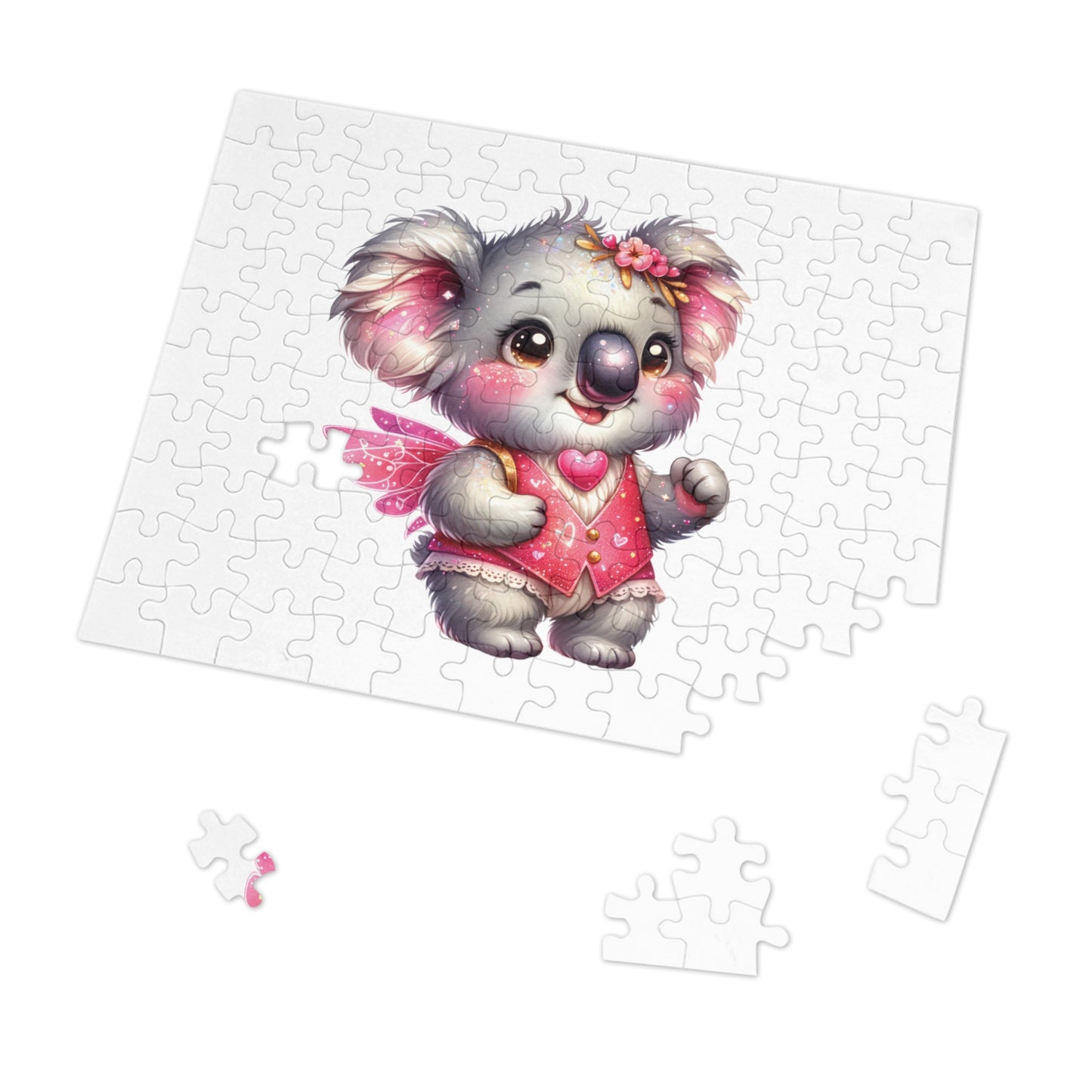 Jigsaw Puzzle in Tin, Australian Animals, Koala, Fairy, Personalised/Non-Personalised, awd-1326 (30, 110, 252, 500,1000-Piece)