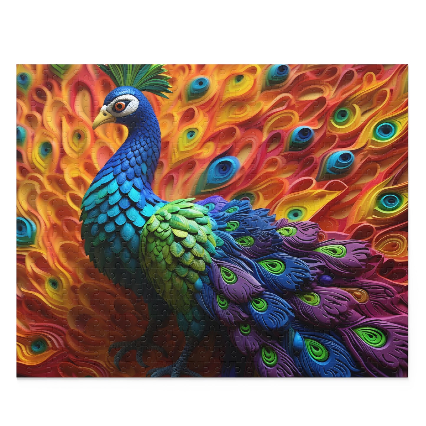 Puzzle, Peacock  (120, 252, 500-Piece) awd-575